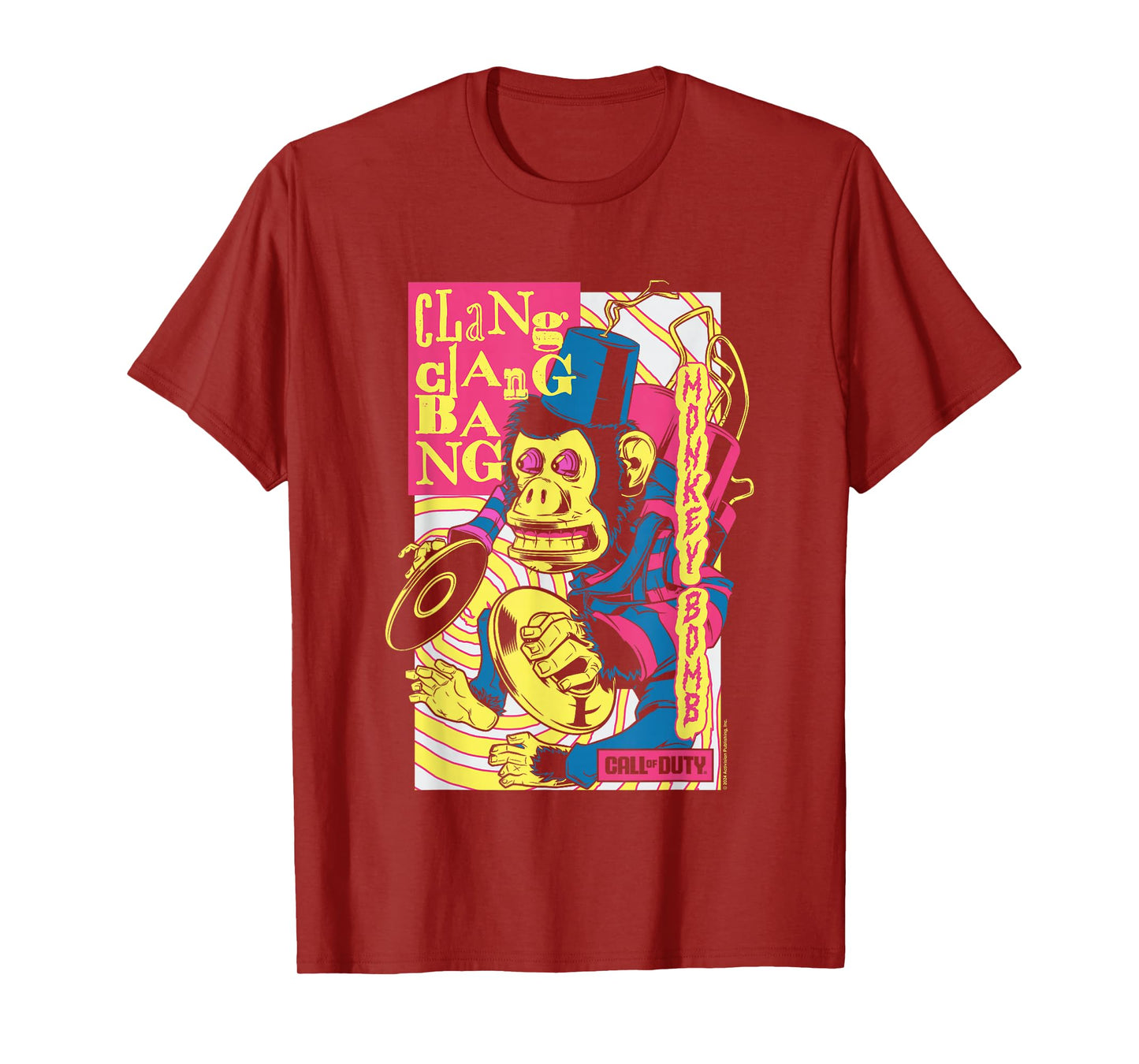 Call Of Duty Monkey Bomb Clang Clang Bang Vintage T-Shirt