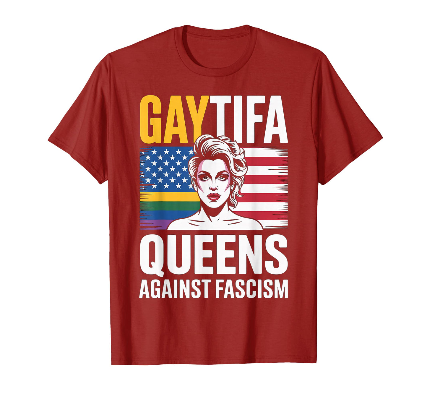 Gaytifa Drag Queens Against Fascism Resist No Kings LGBTQ T-Shirt
