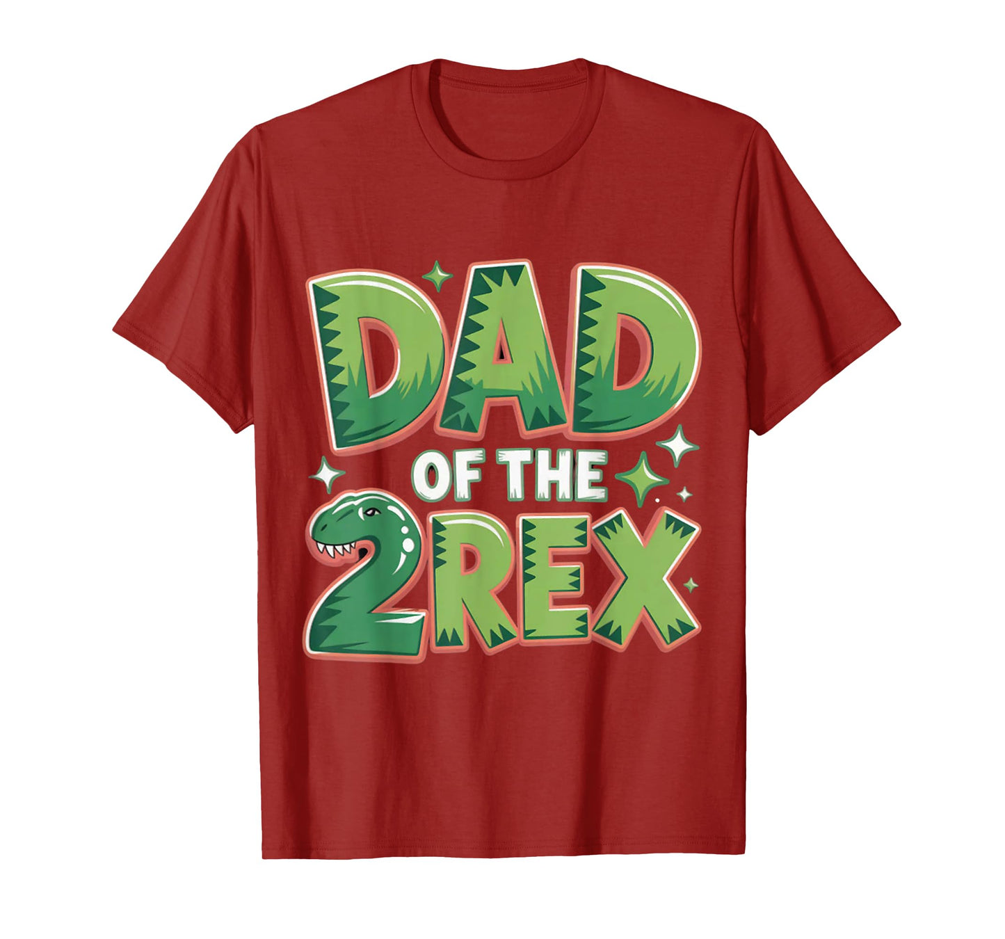 Dad of The Two Rex Birthday Dinosaur Family Matching T-Shirt