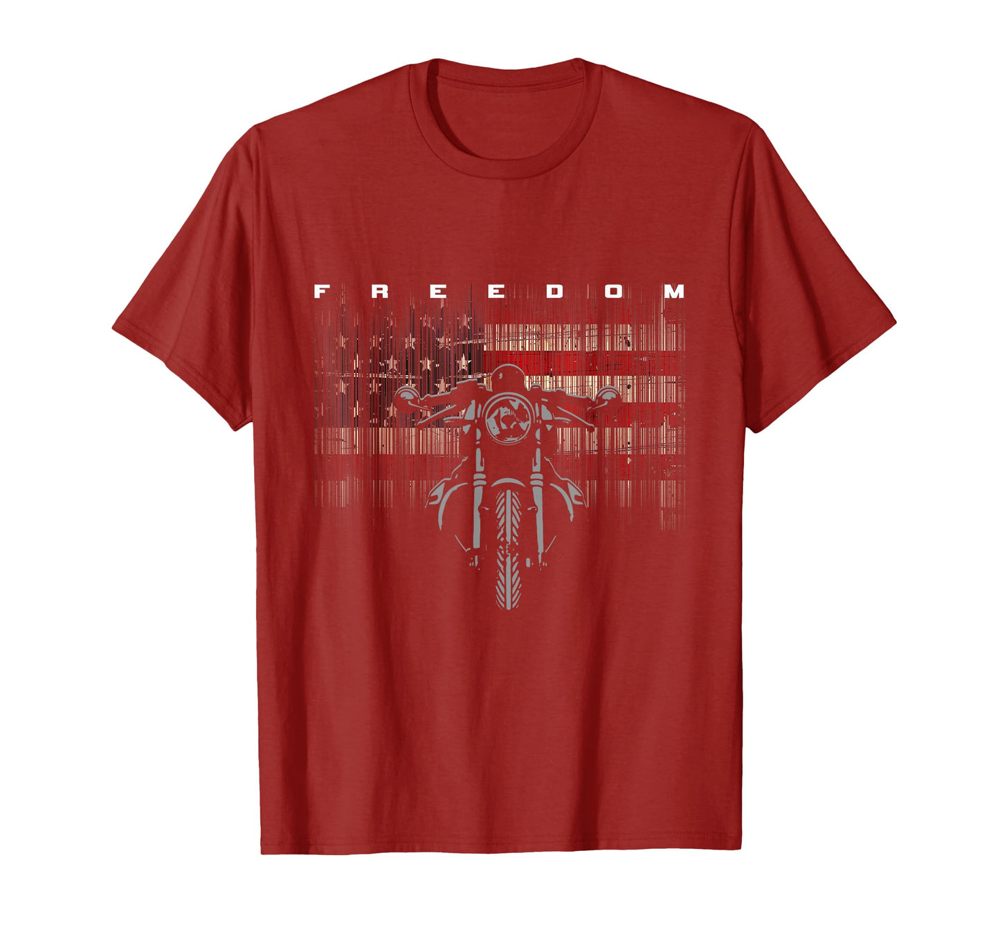 American Flag Motorcycle T-Shirt