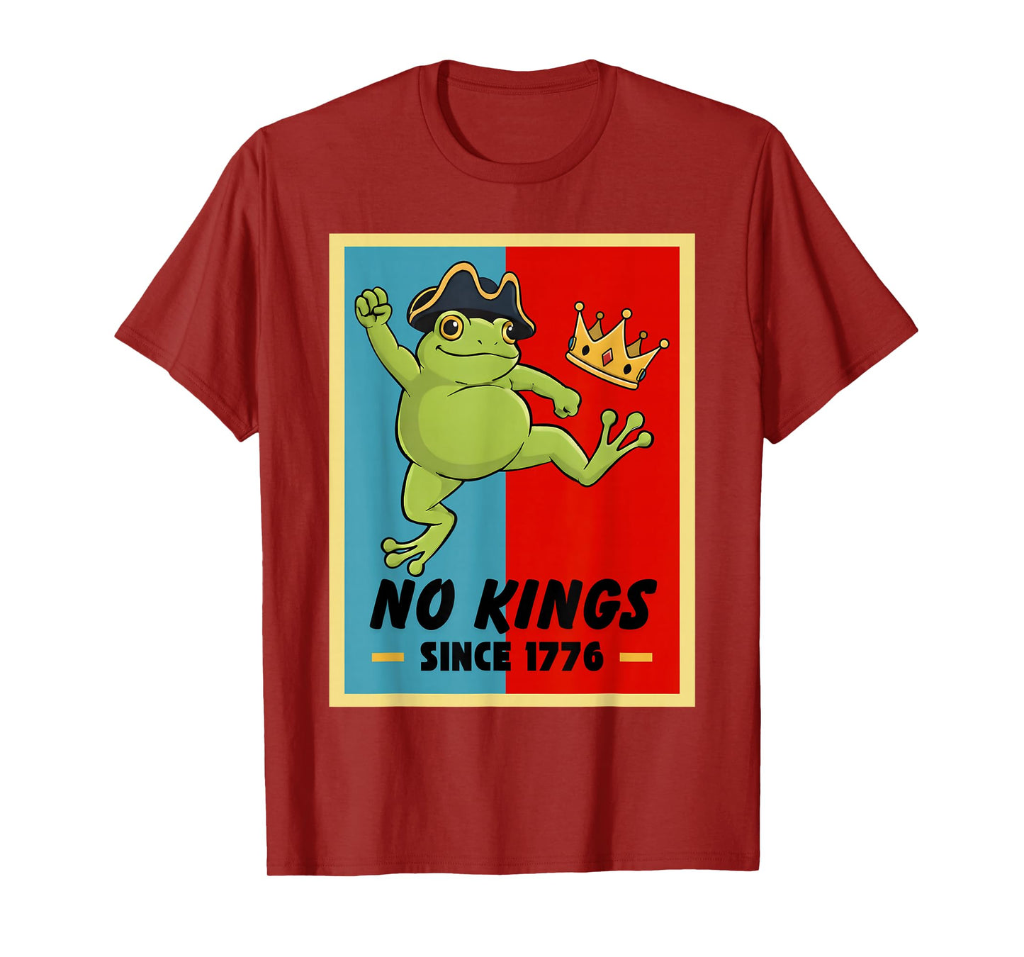 Frog No Kings Shirt Men Women No Kings in America T-Shirt