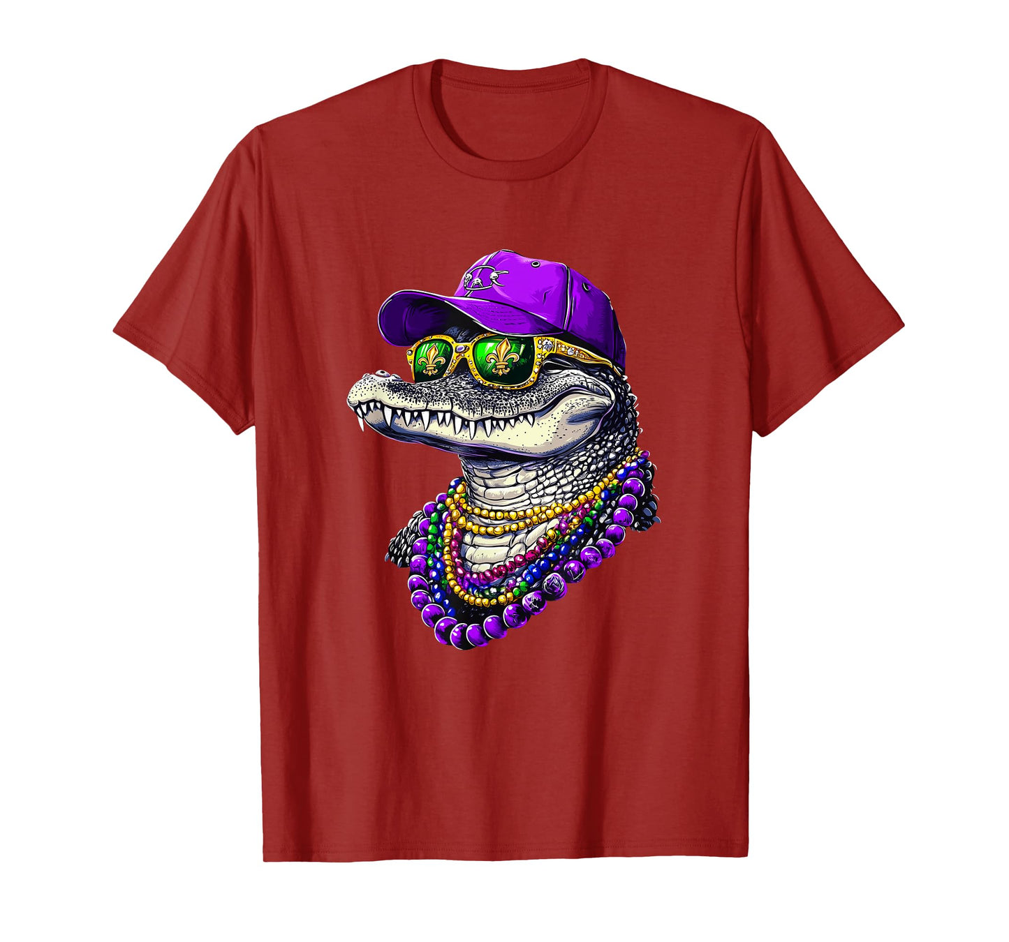 Mardigator Mardi Gras Alligator Costume Men Women Party 2025 T-Shirt