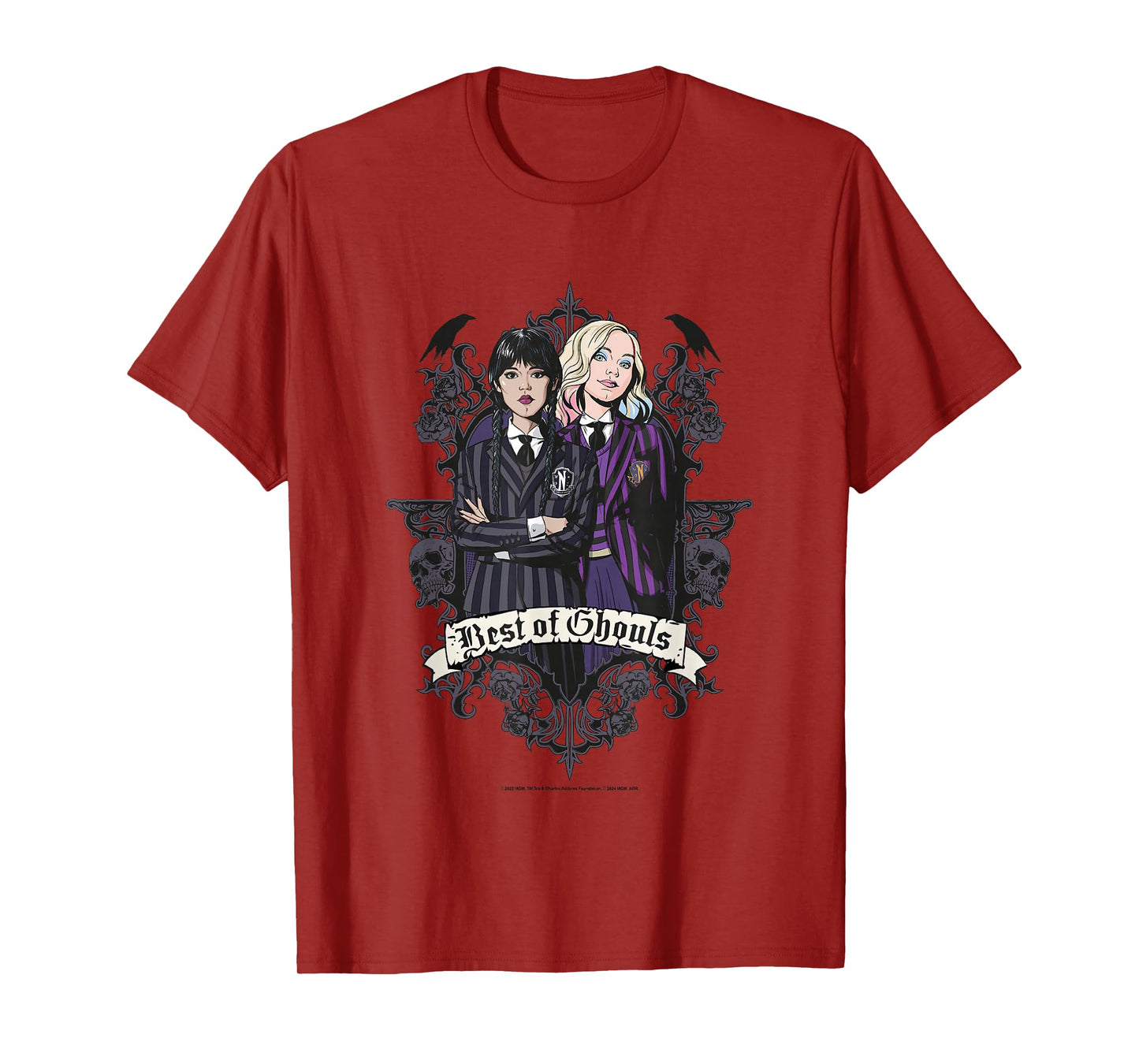 Wednesday Best Of Ghouls Wednesday & Enid T-Shirt