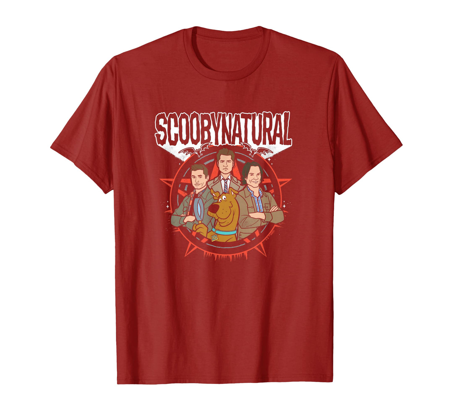 Supernatural T-Shirt - Unisex Adults, Black, S, Short Sleeve, Classic Fit, Cotton, Polyester, Scoobynatural