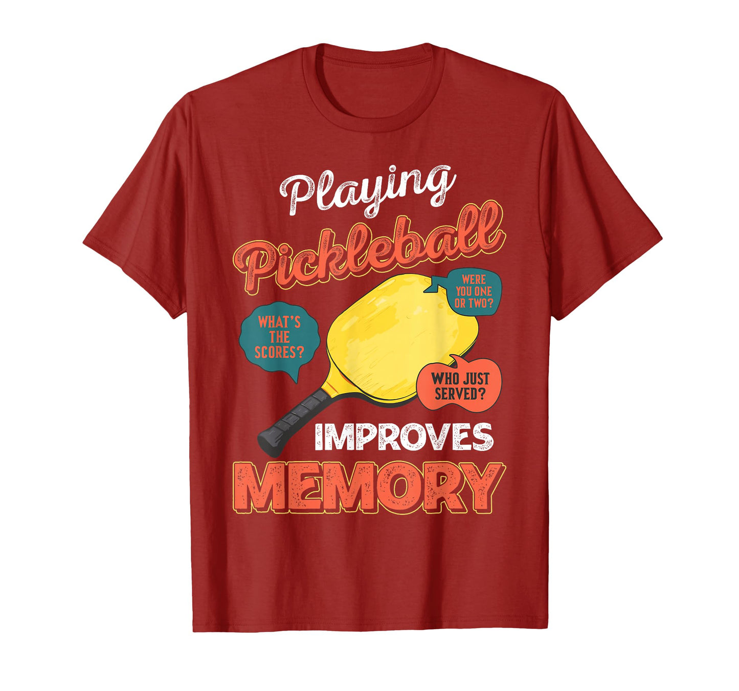 Funny pickleball sayings design Retro Paddle Court T-Shirt