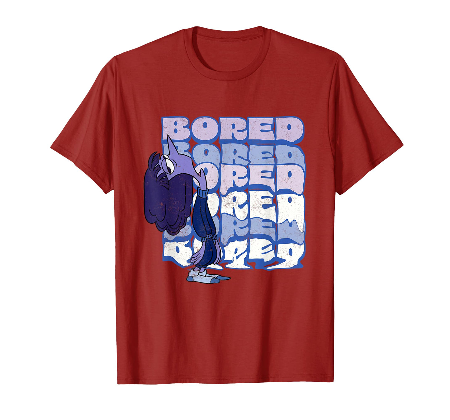 Disney Pixar Inside Out 2 Ennui Feeling Bored Artwork T-Shirt
