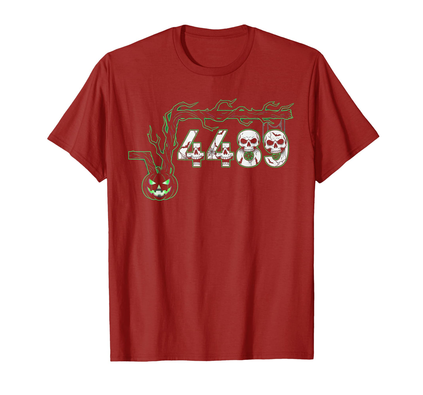 67 Root Six Seven 6 7 Meme Funny Halloween Pumpkin Spooky T-Shirt