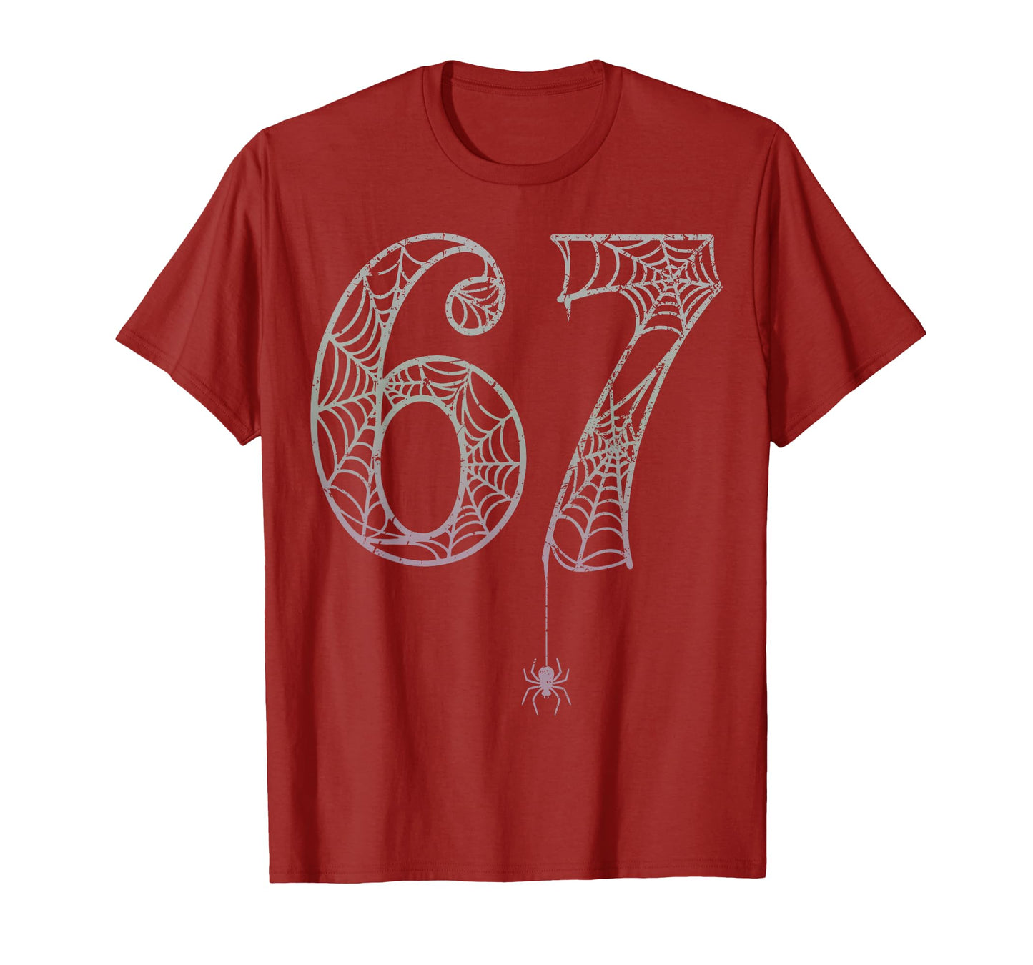 Six Seven 6 7 Meme Spooky Spider Halloween T-Shirt