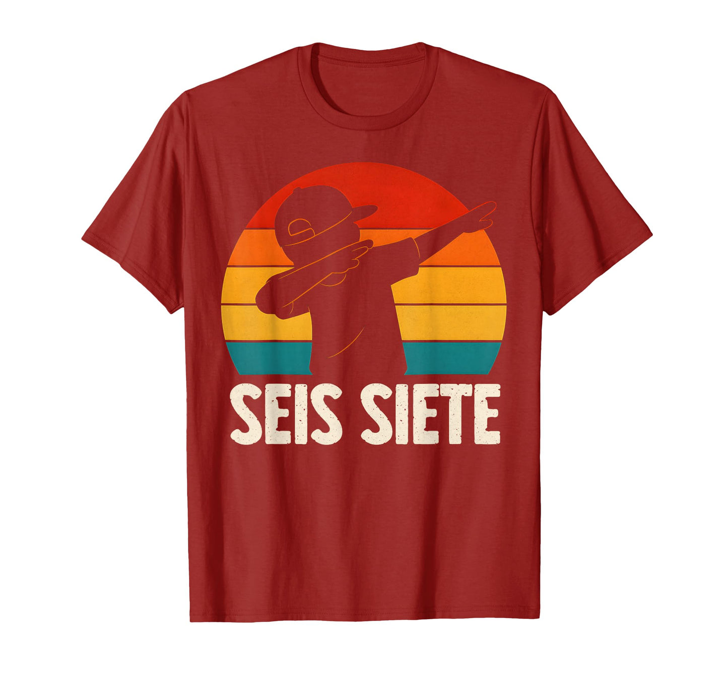 SEIS Siete Spanish 67 Boys Kids Six Seven Espanol Dabbing T-Shirt