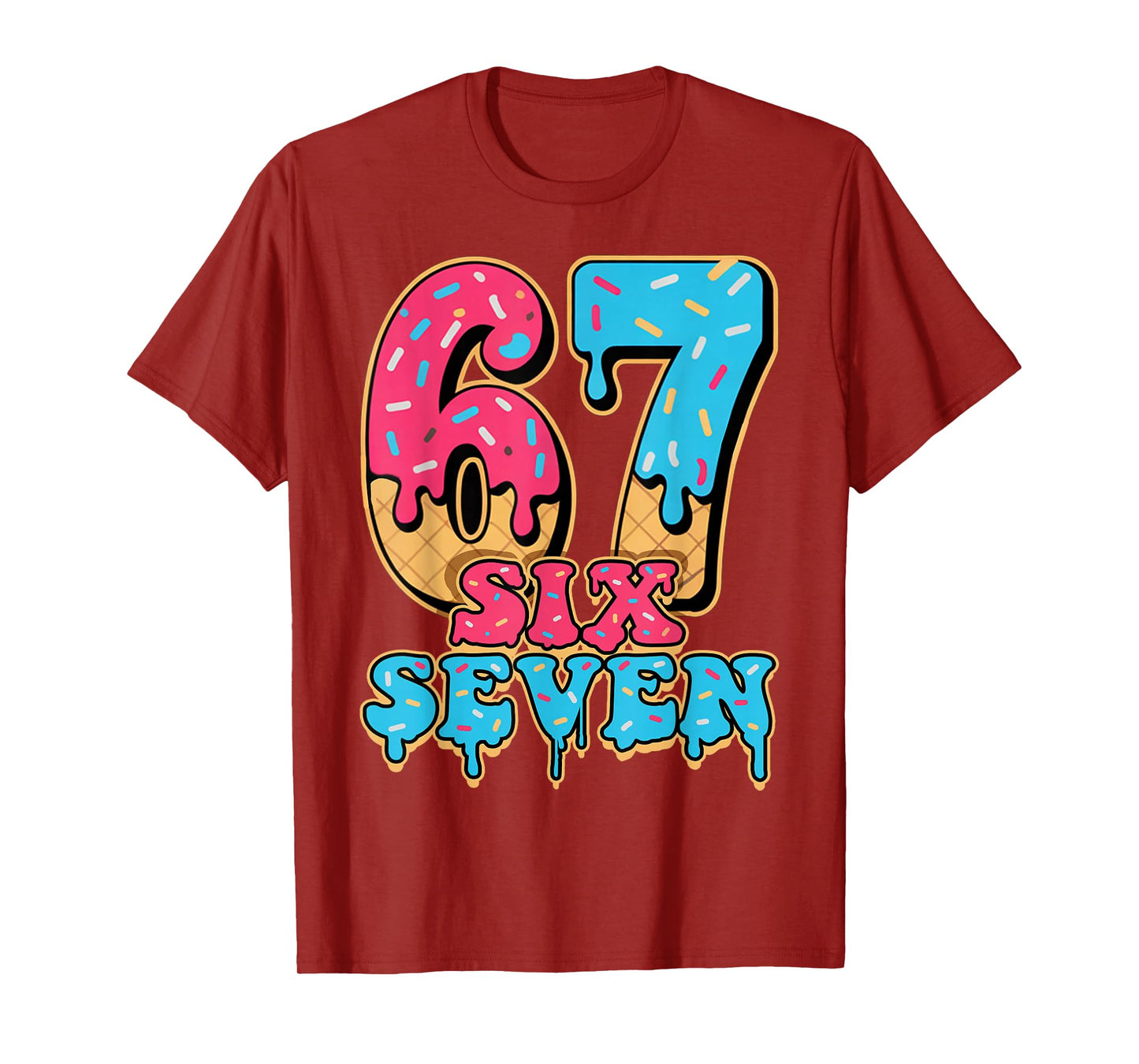 Baseball Drip Number 67 Player Or 67th Birthday T-Shirt