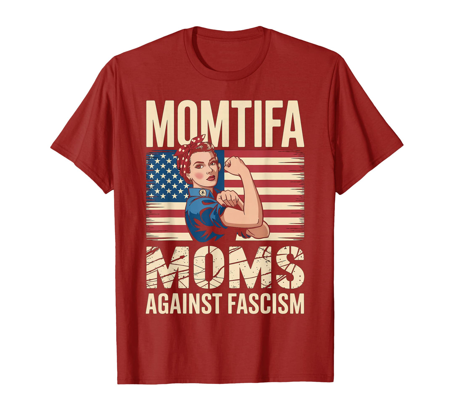 MOMtifa Moms Against Fascism Flag Resist No Kings 50501 Mama T-Shirt
