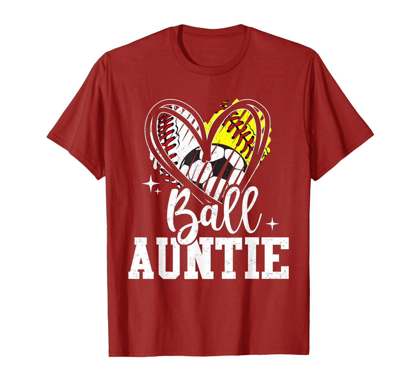 Ball Auntie Baseball Softball Soccer Aunt T-Shirt