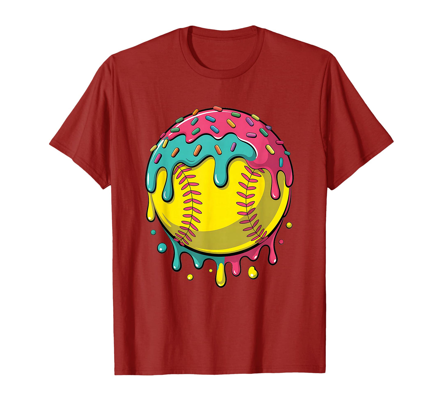 Softball Shirt Teen Girls Softball Stuff Softball Drip Girls T-Shirt