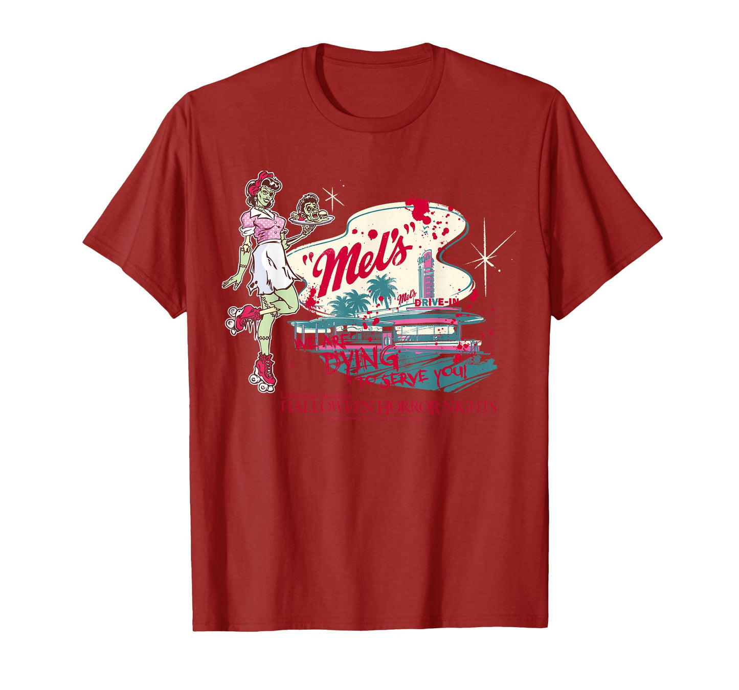 Halloween Horror Nights Mel’s Drive-in Zombie Carhop T-Shirt