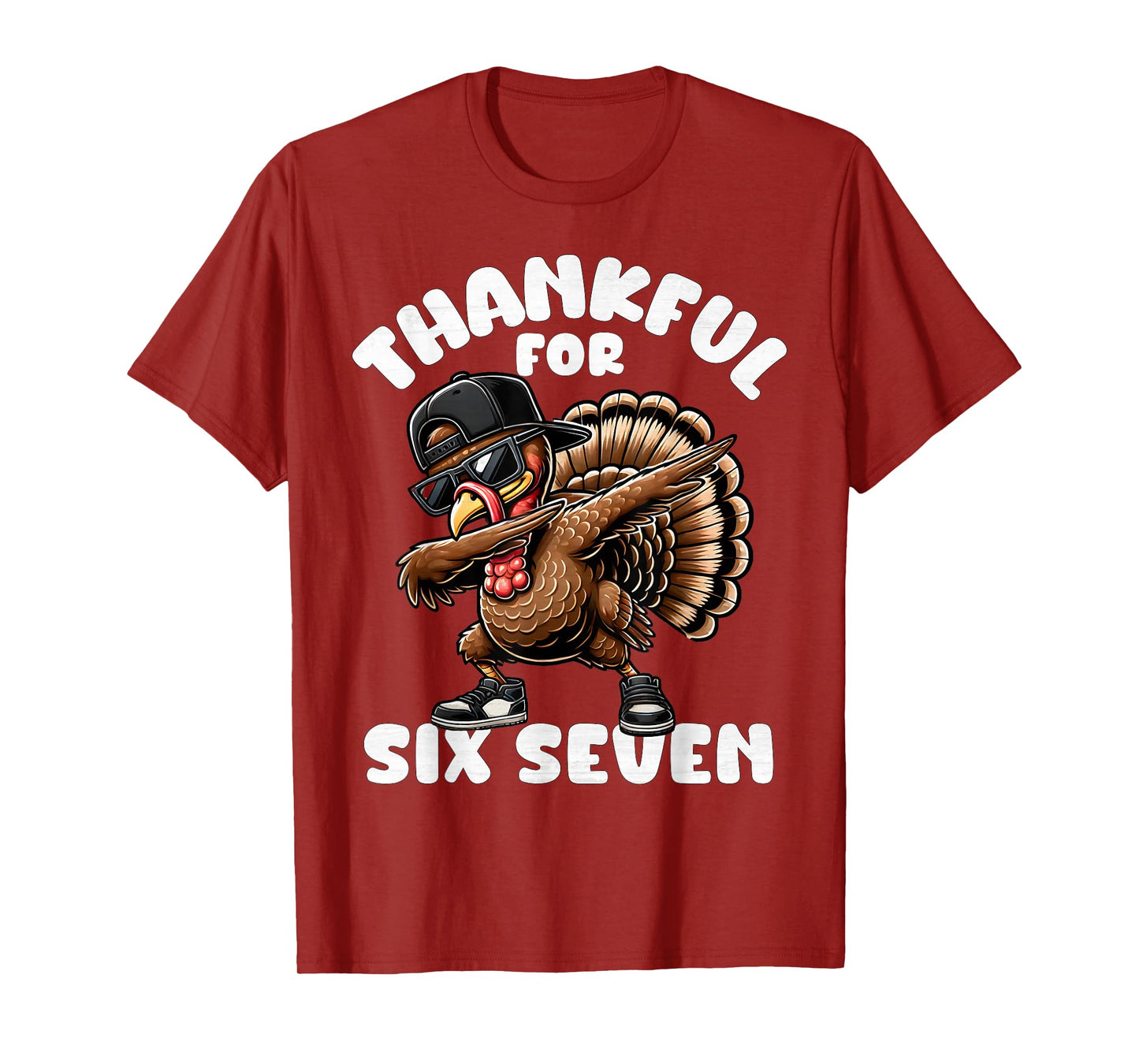 67 Thanksgiving Funny Six Seven Meme Brainrot Turkey Boys T-Shirt