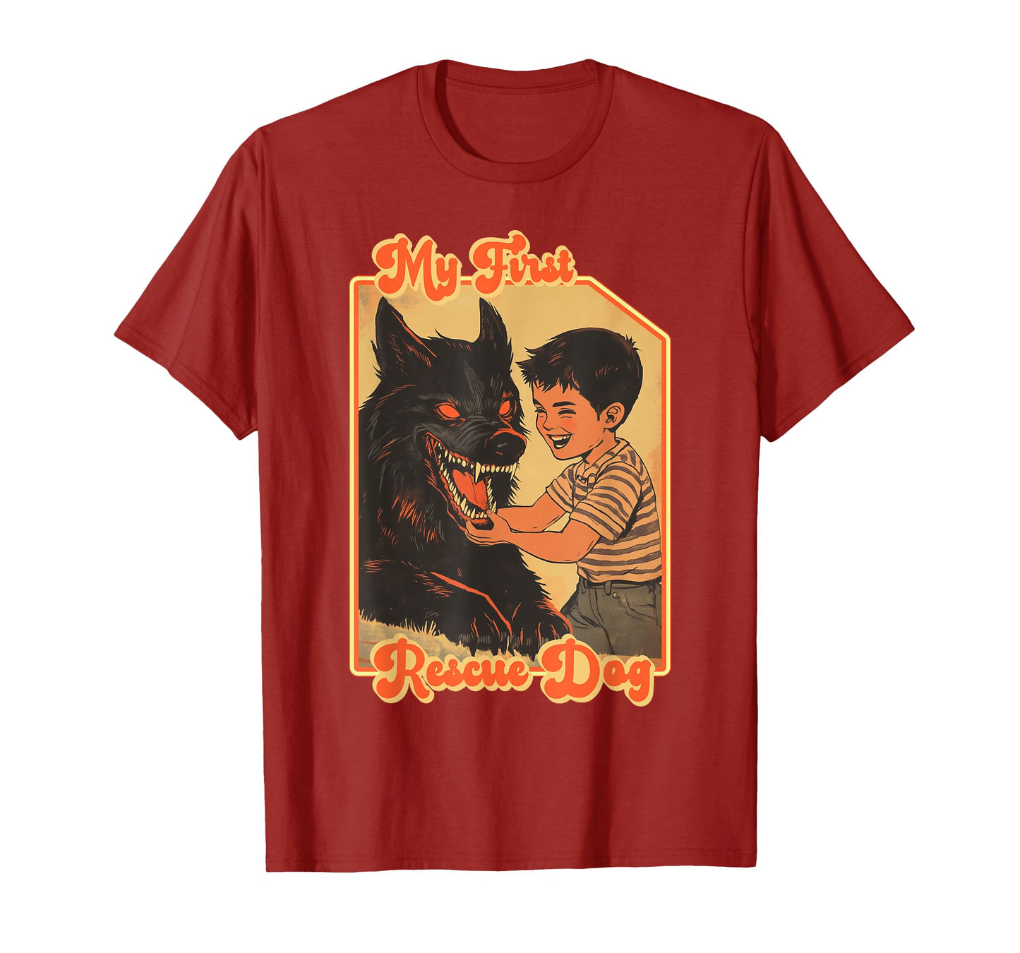 My First Rescue Dog Funny Shirts - Funny Rescue Animal T-Shirt