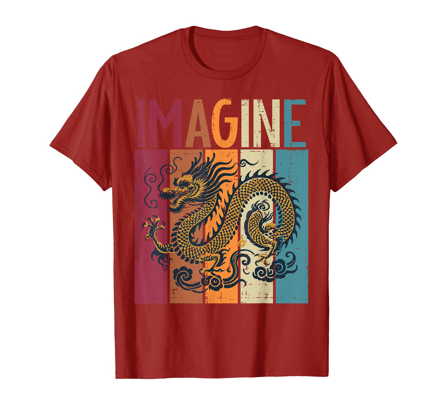 Japanese Dragon Imagine Retro Fantasy Mythical Men Women Kid T-Shirt