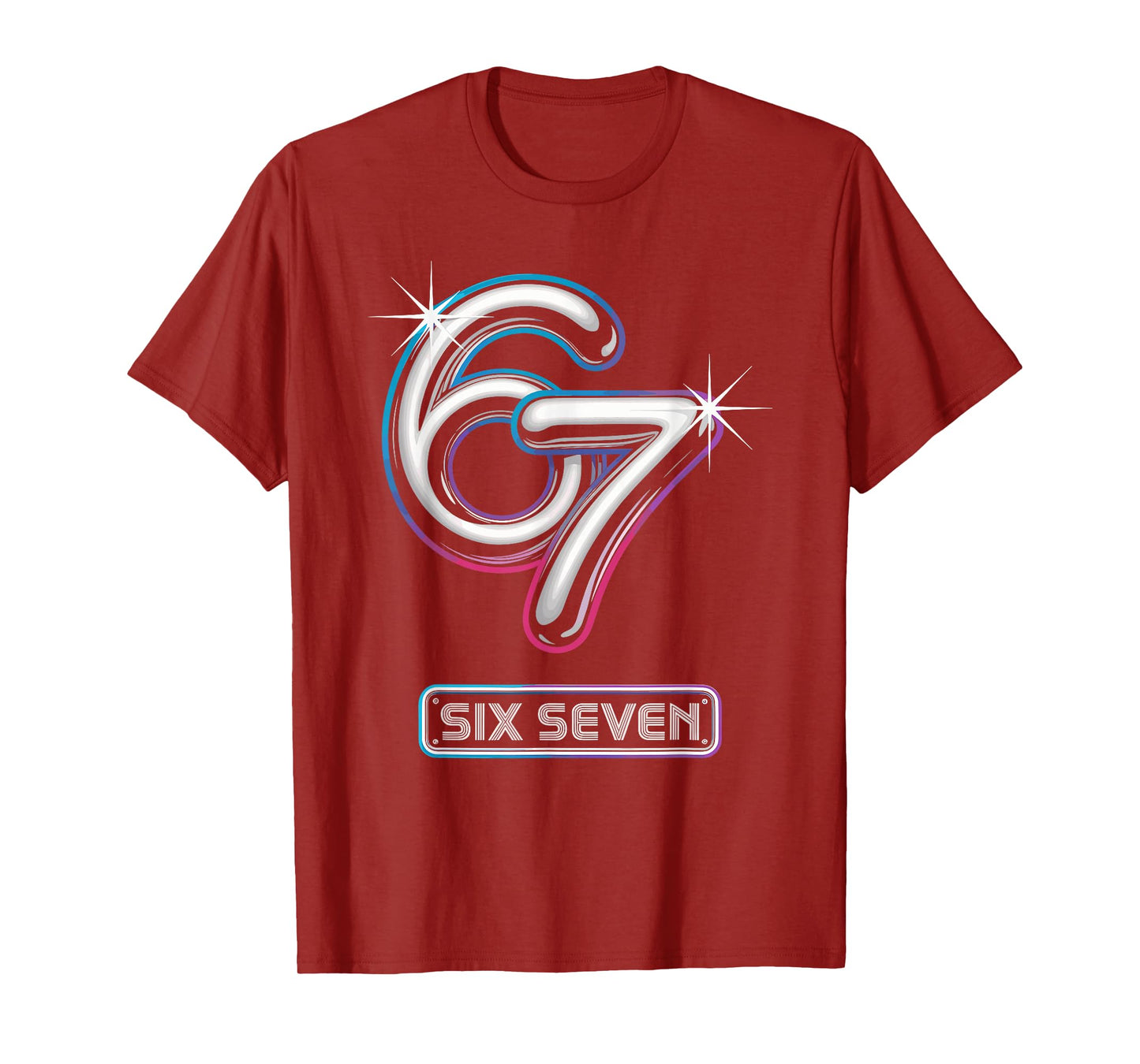 6 7 Meme Six Seven Youth Outfit Gen Alpha Funny Design 67 T-Shirt
