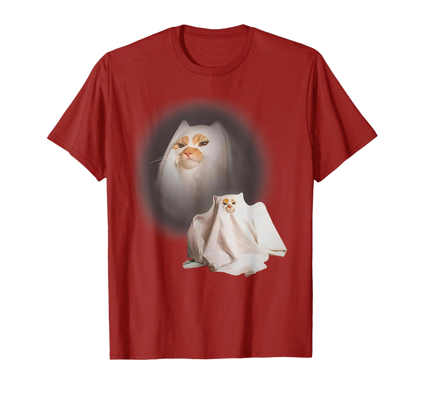 Ghost cat Ghost Kitten Funny cat Meme Halloween T-Shirt