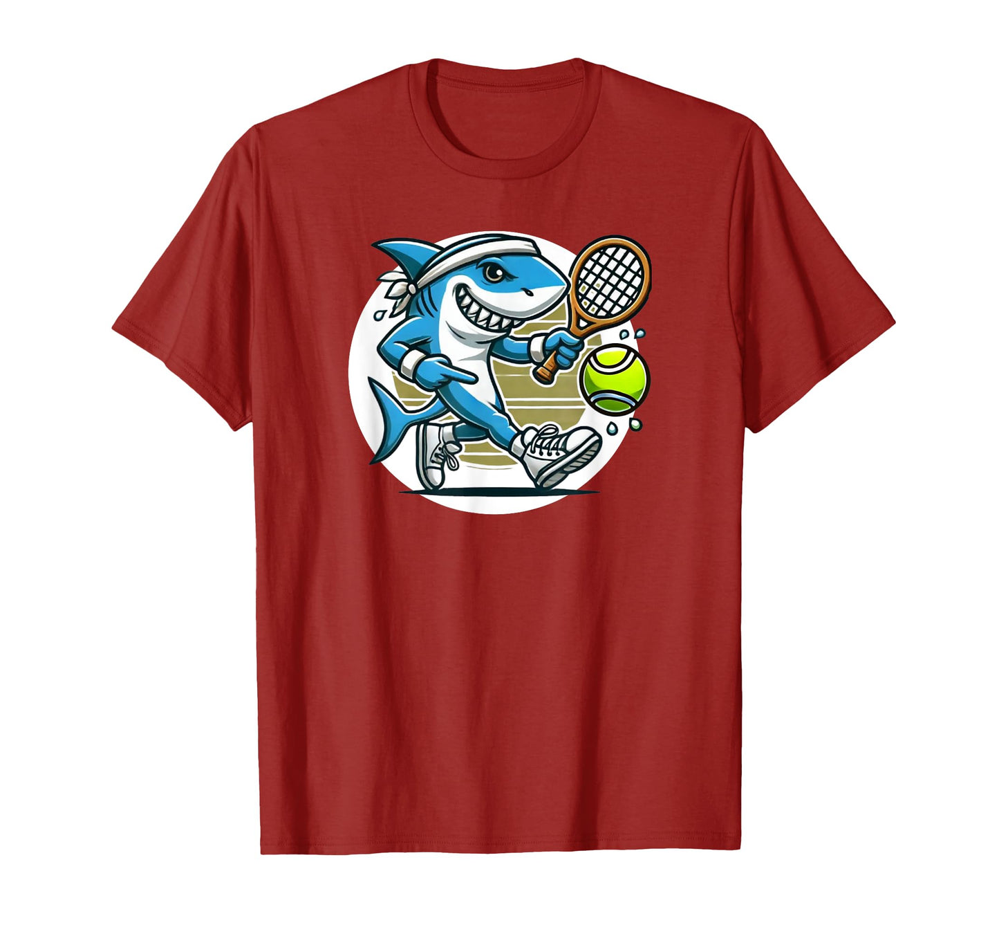 Tennis Skark Playing Tennis T-Shirt