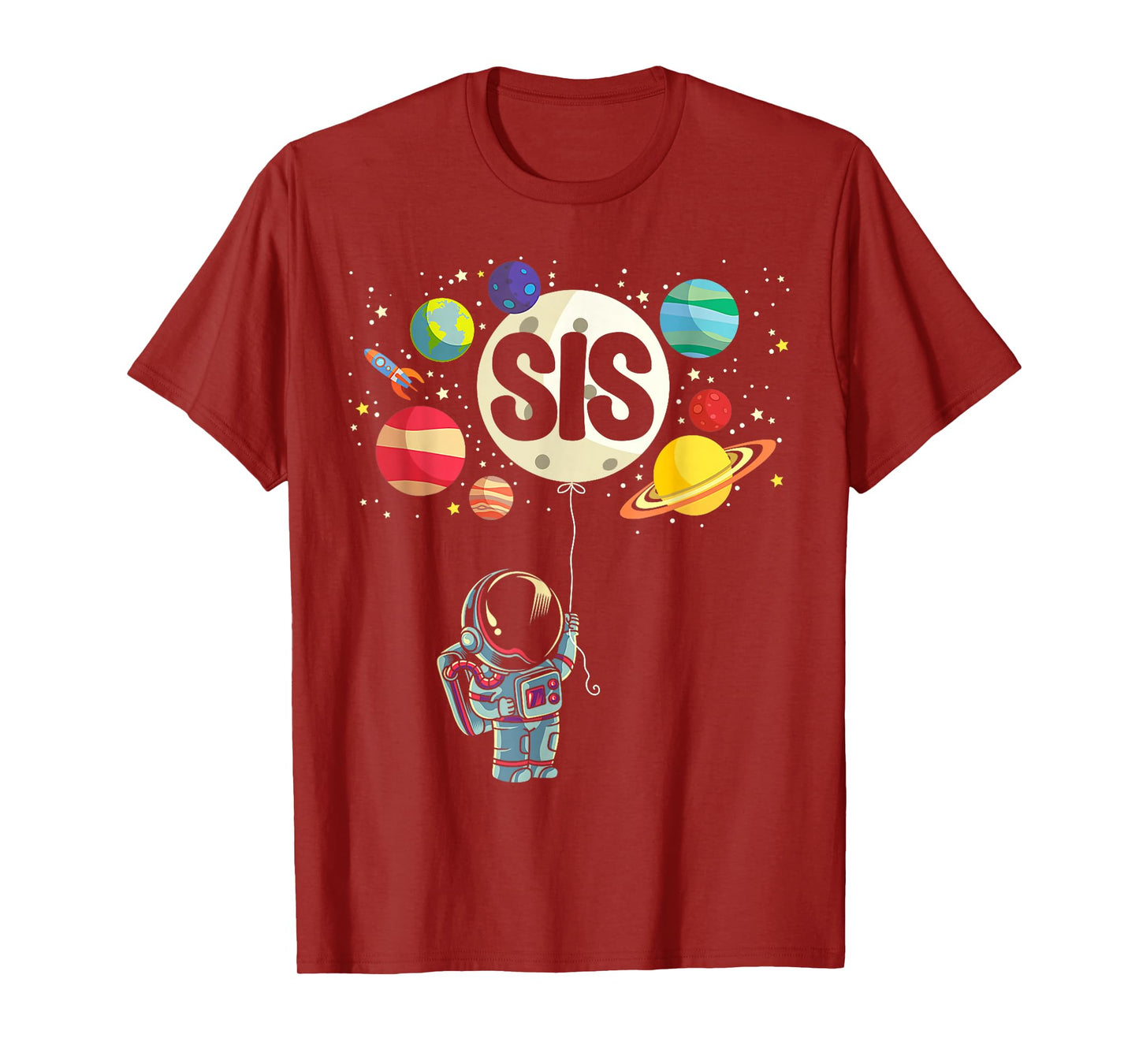 Sister of The Birthday Boy Space Astronaut 1st Birthday T-Shirt