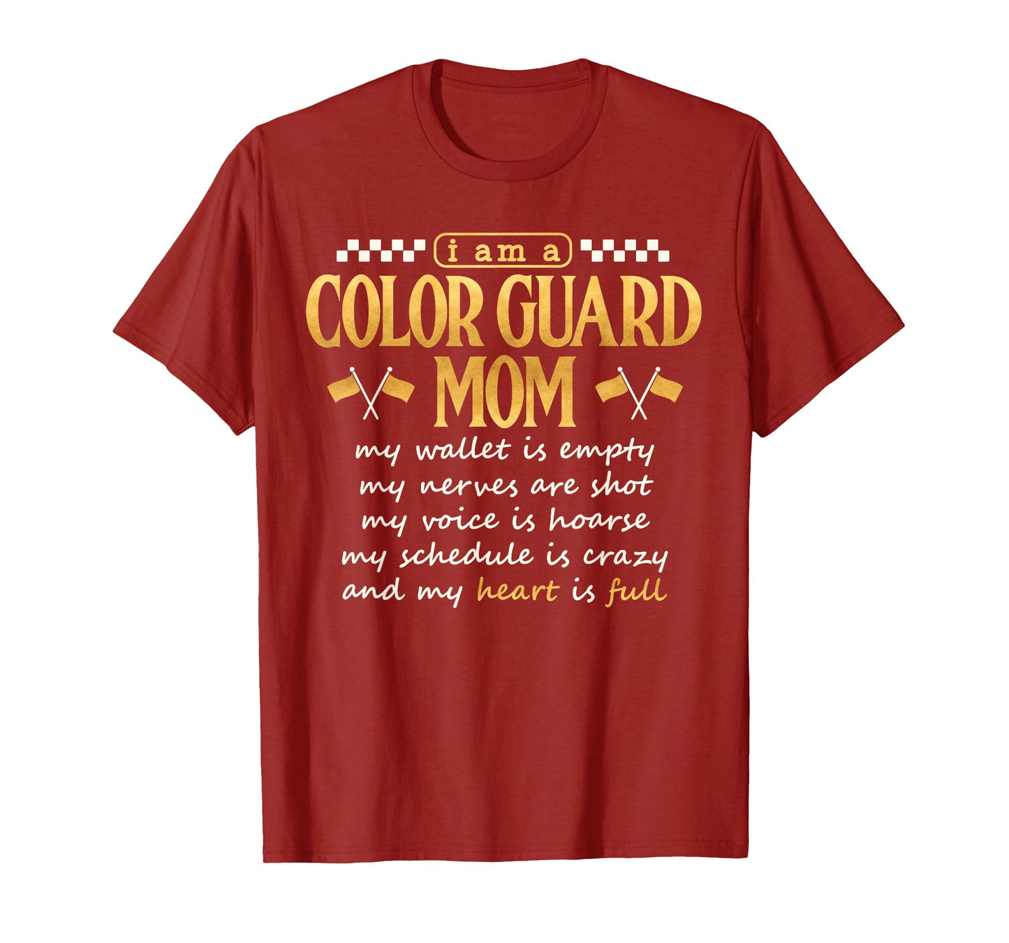 Color Guard Mom Shirt Proud Color Guard Mother Mama School T-Shirt