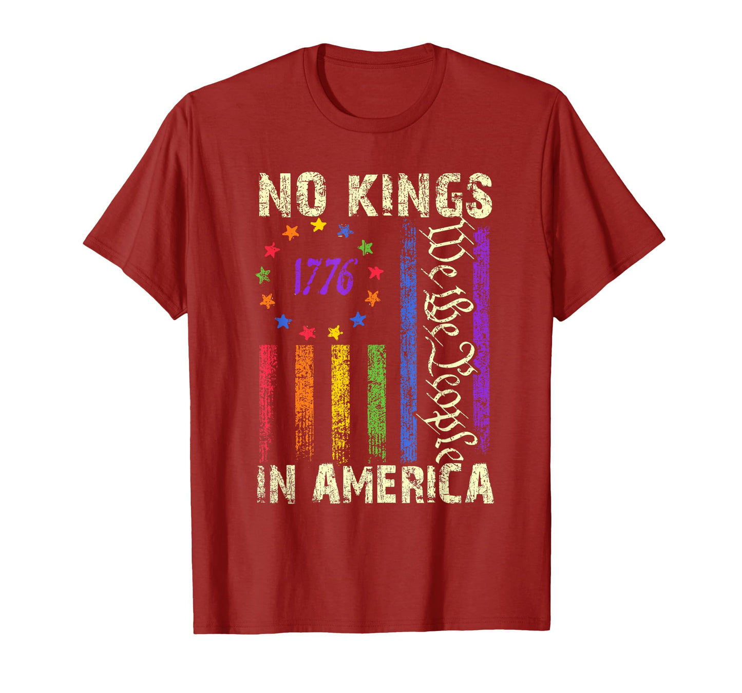 No Kings In America Funny LGBT T-Shirt