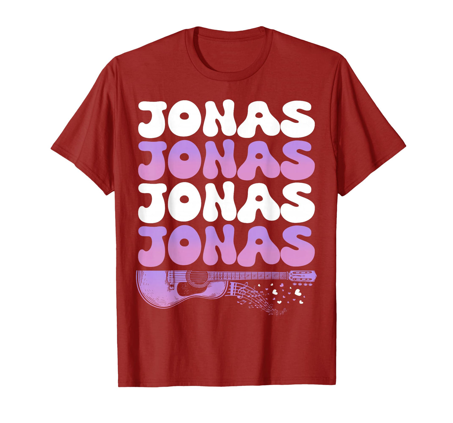 Retro Jonas First Name I Love Jonas 80's Groovy T-Shirt