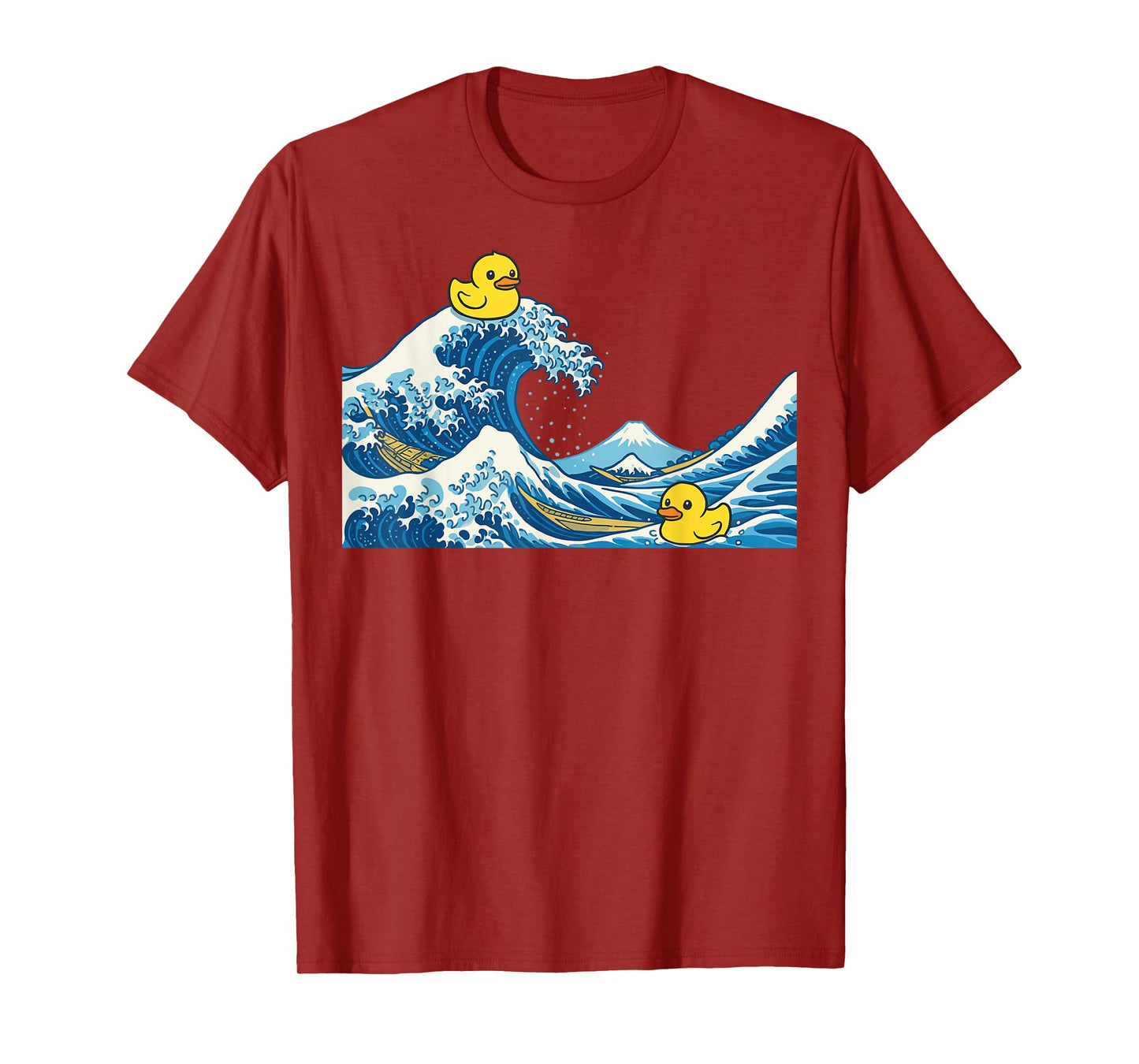 Rubber Duck Surfing Japanese Wave T-Shirt