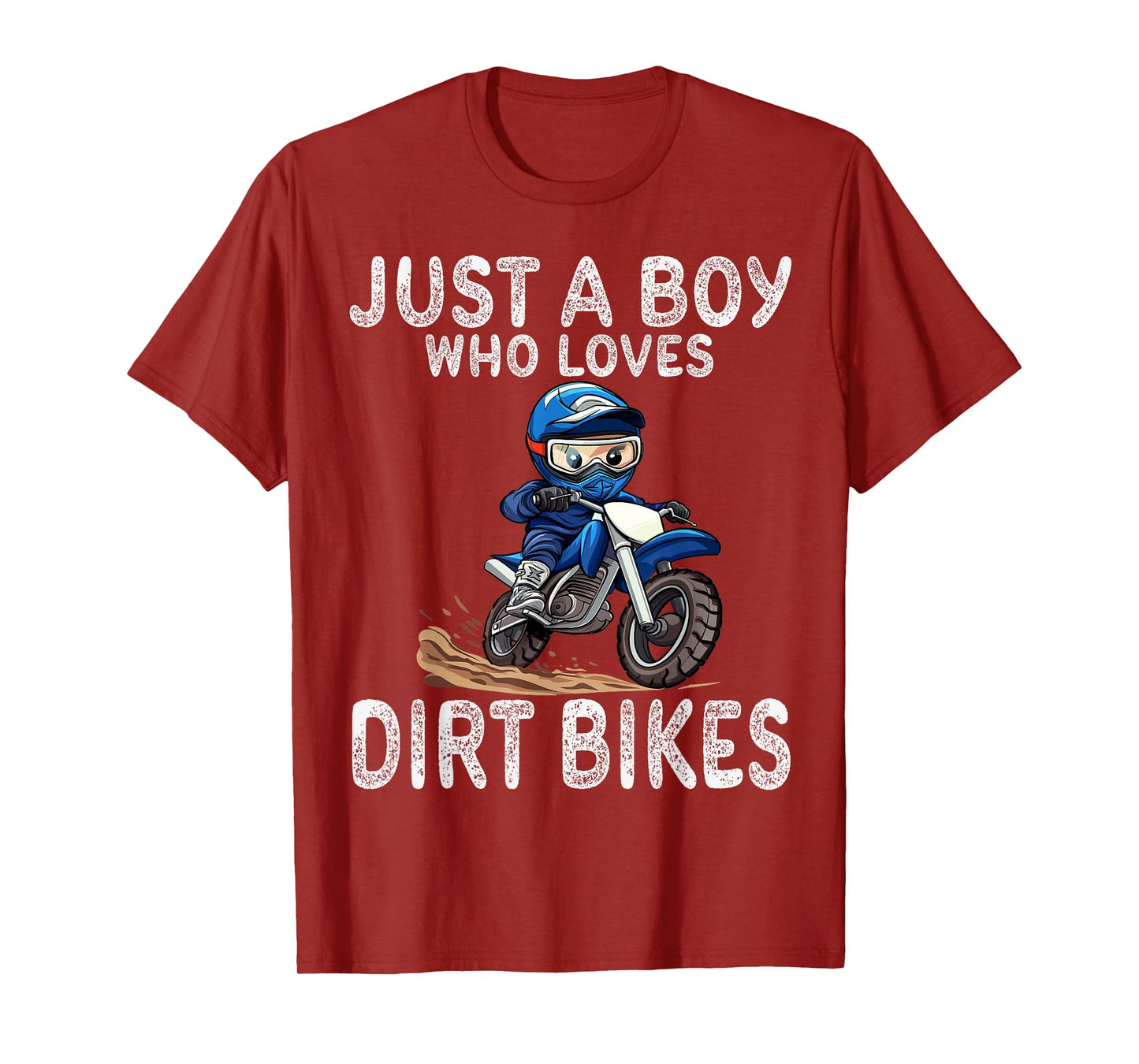 Just a boy who loves dirt bikes, Kids Dirt Bike T-Shirt