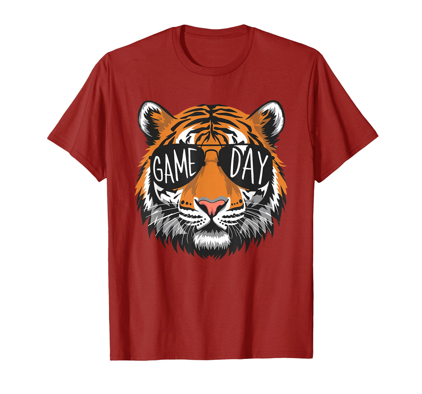 Tigers with Game Day Glasses Game Day T-Shirt