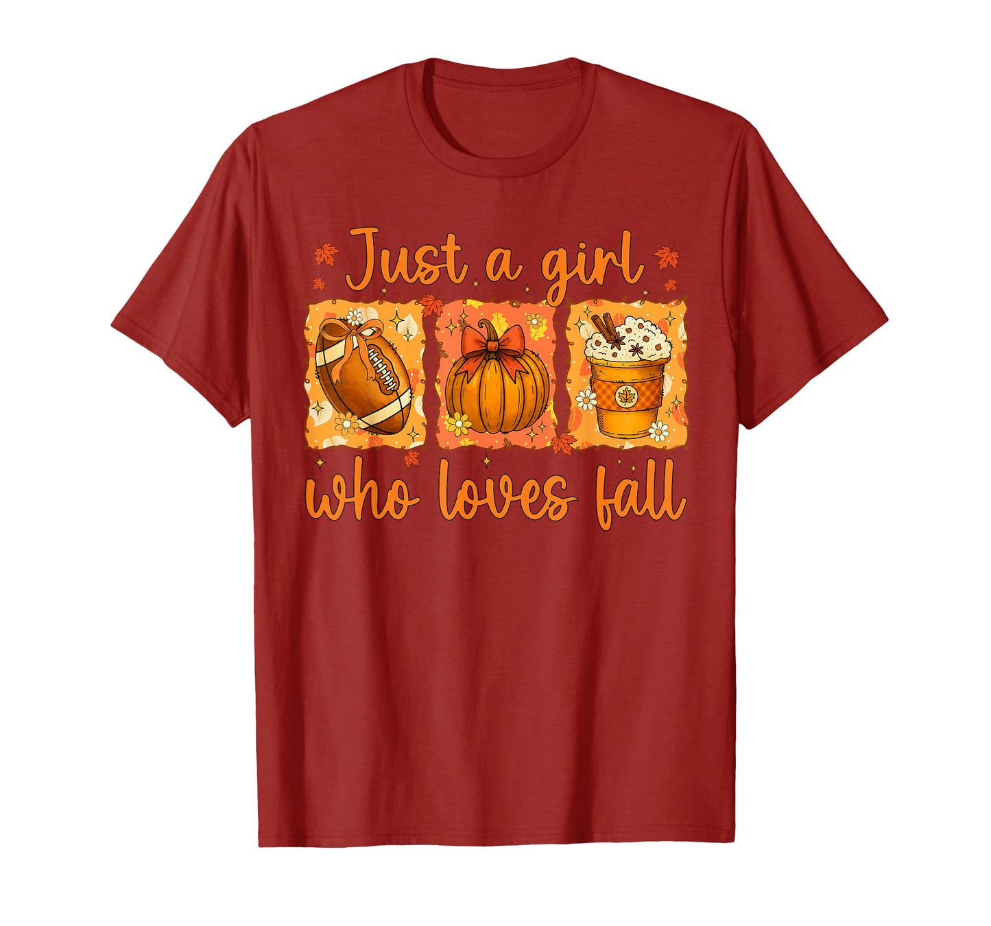 Just A Girl Who Loves Fall Pumpkin Cozy Autumn Men T-Shirt