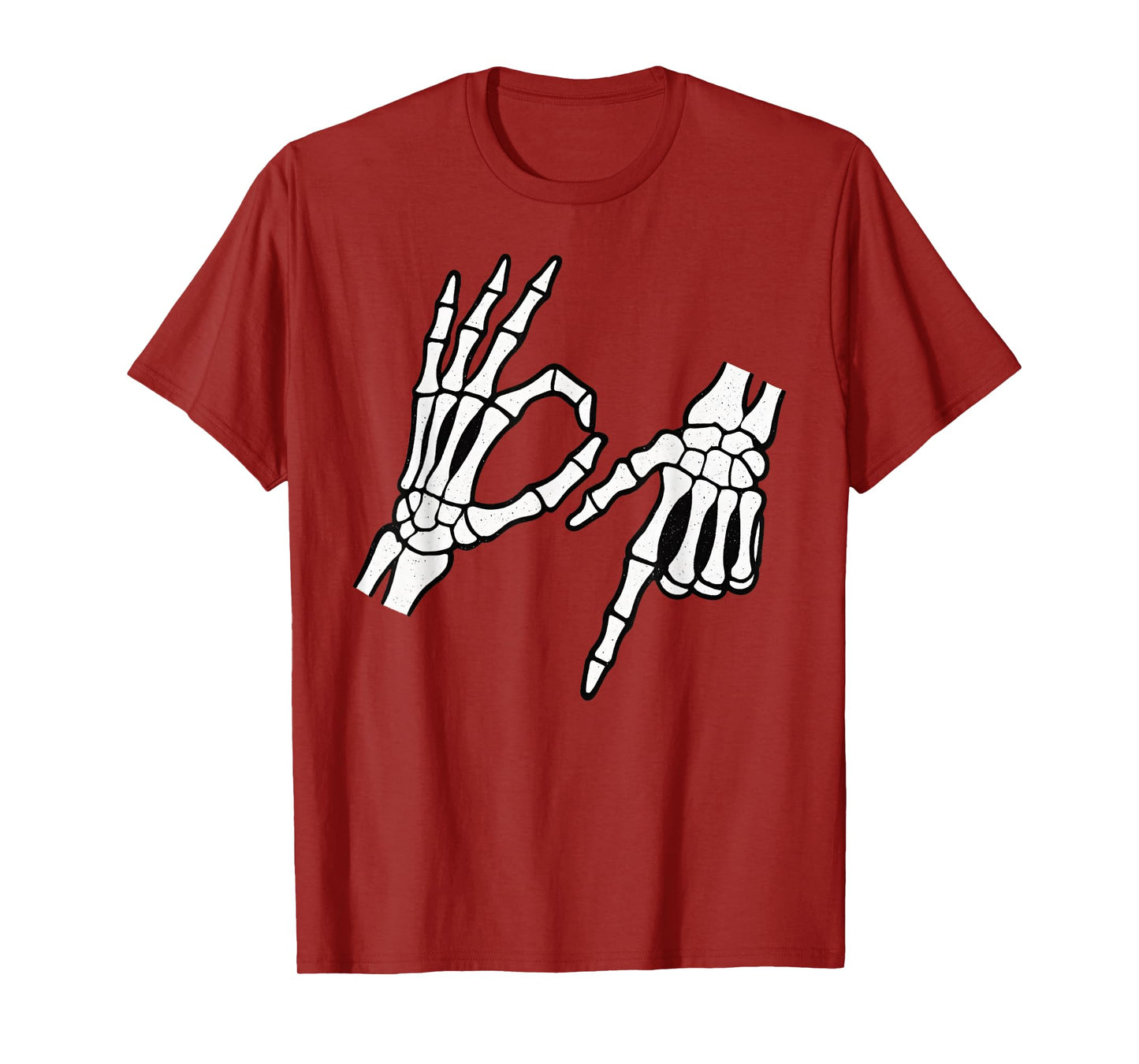 Funny Six Seven 6 7 Meme Skeletons Hand Halloween 6 7 Kids T-Shirt