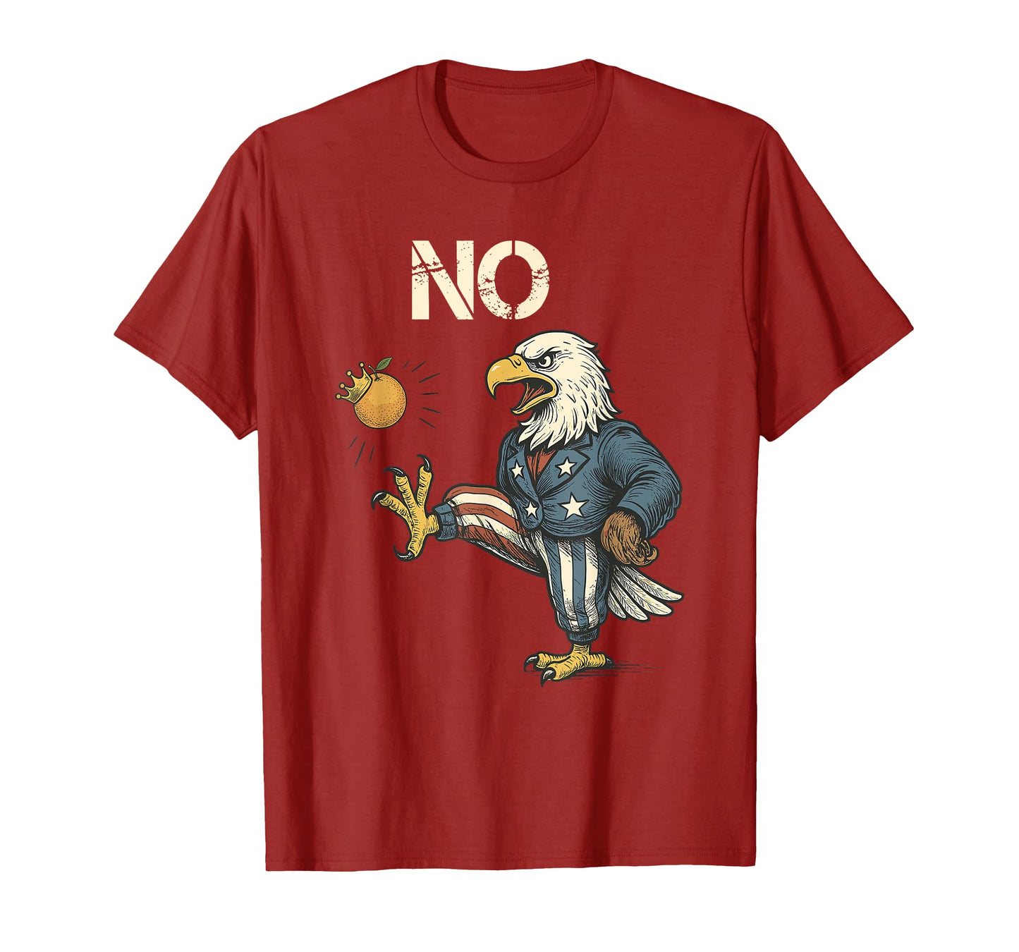 Funny Eagle No Kings October 18 No Kings Day Men Women T-Shirt
