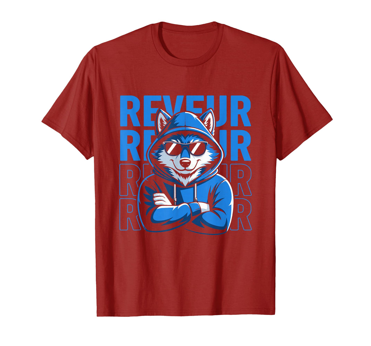 Reveur Dreamer Inspirational Motivational Wolf T-Shirt