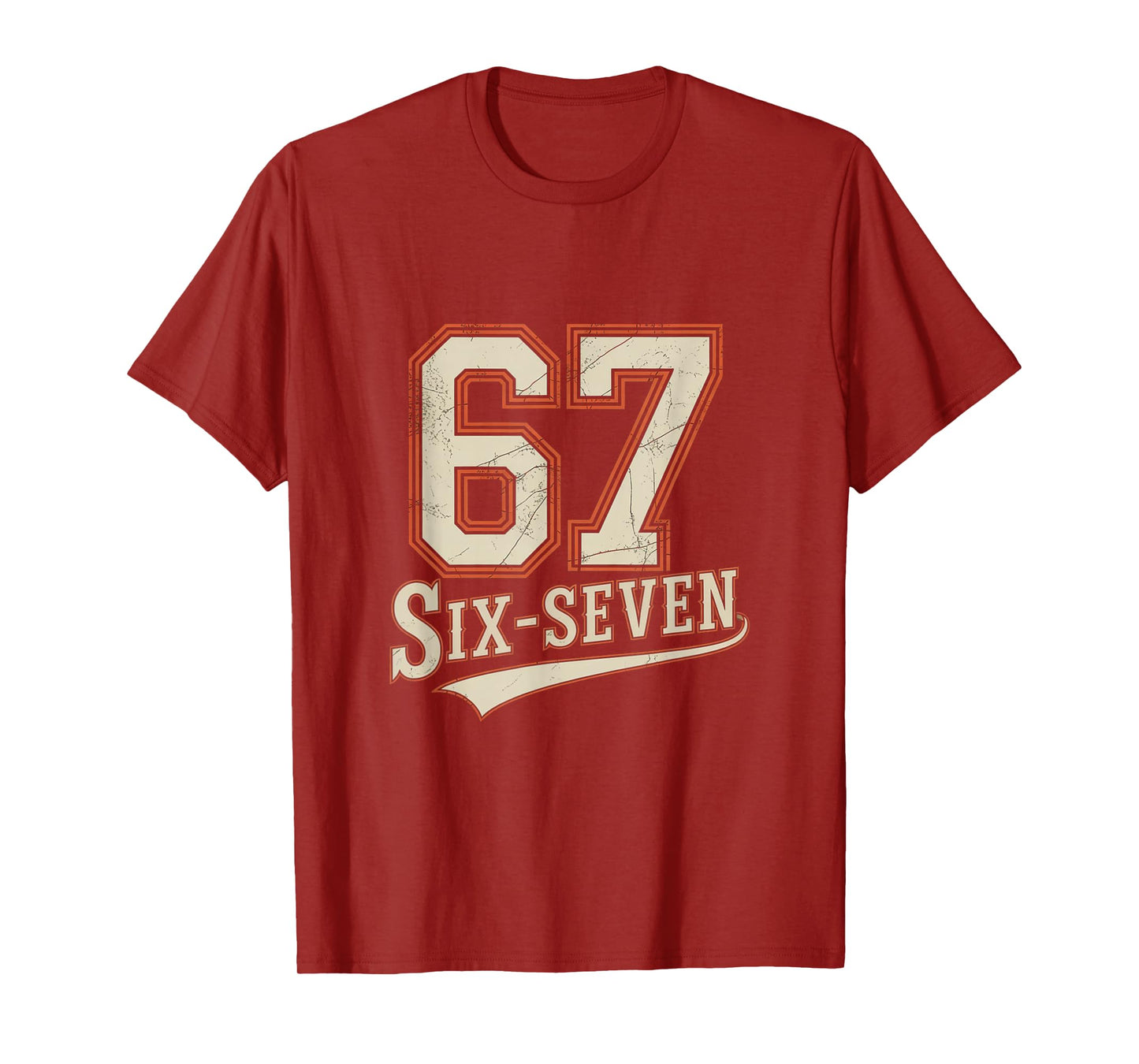 Vintage Six Seven 6 7 Meme Funny T-Shirt