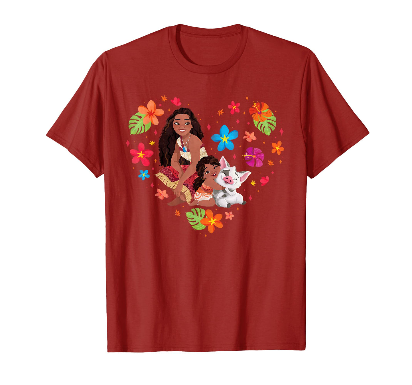 Disney Moana 2 Moana Simea and Pua Tropical Heart Sisters T-Shirt