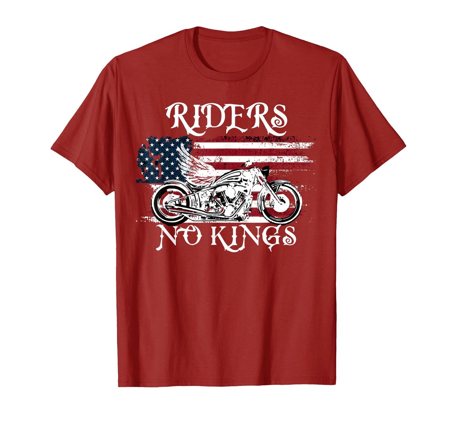 No King Freedom Riders Independence Spirit Biker Rebellion T-Shirt