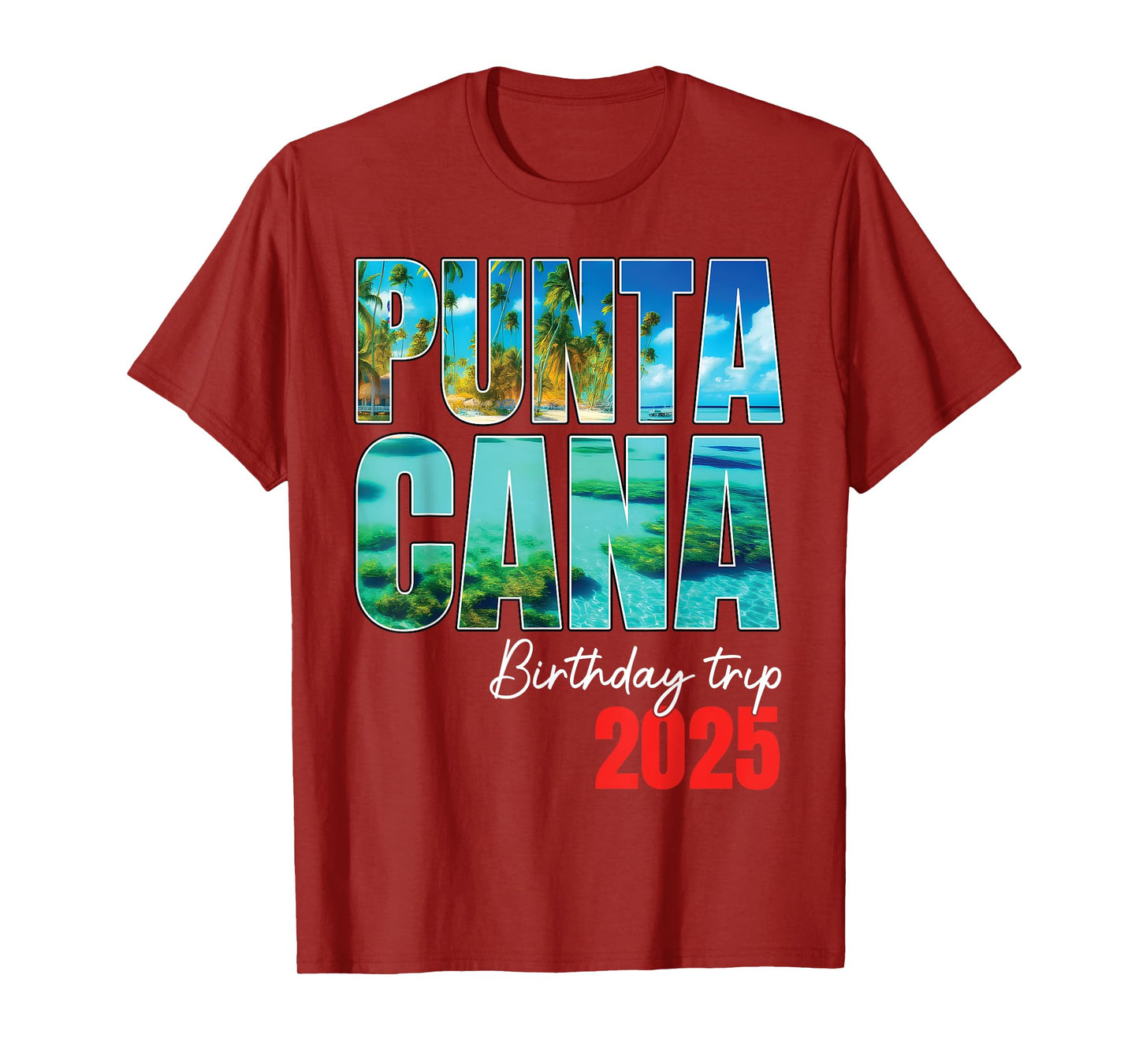 Punta Cana Birthday Trip 2025 Dominican Party Cruise Crew T-Shirt