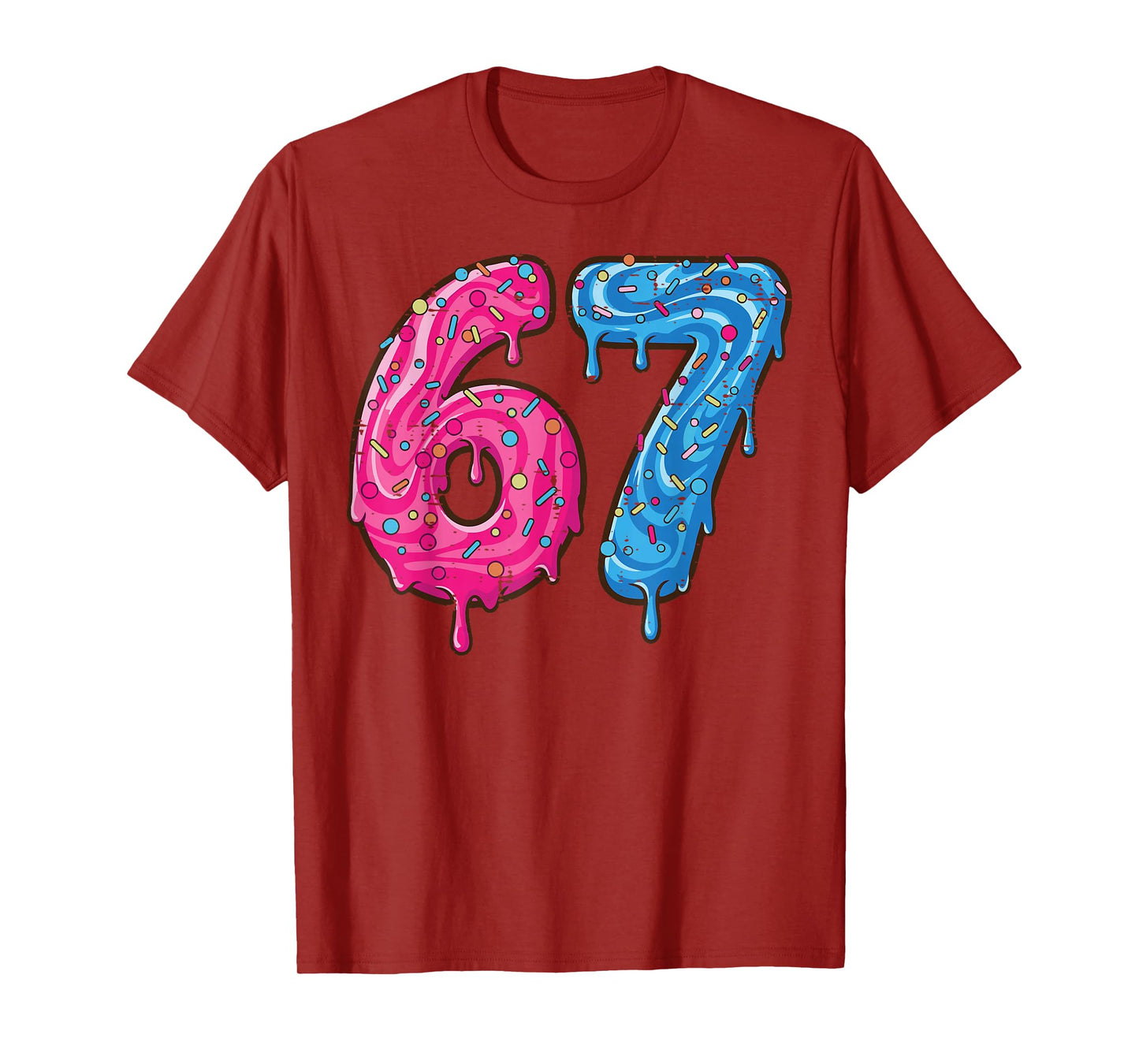 67 Costume Six Seven Meme Number 6 7 On It Youth Teen Boys T-Shirt