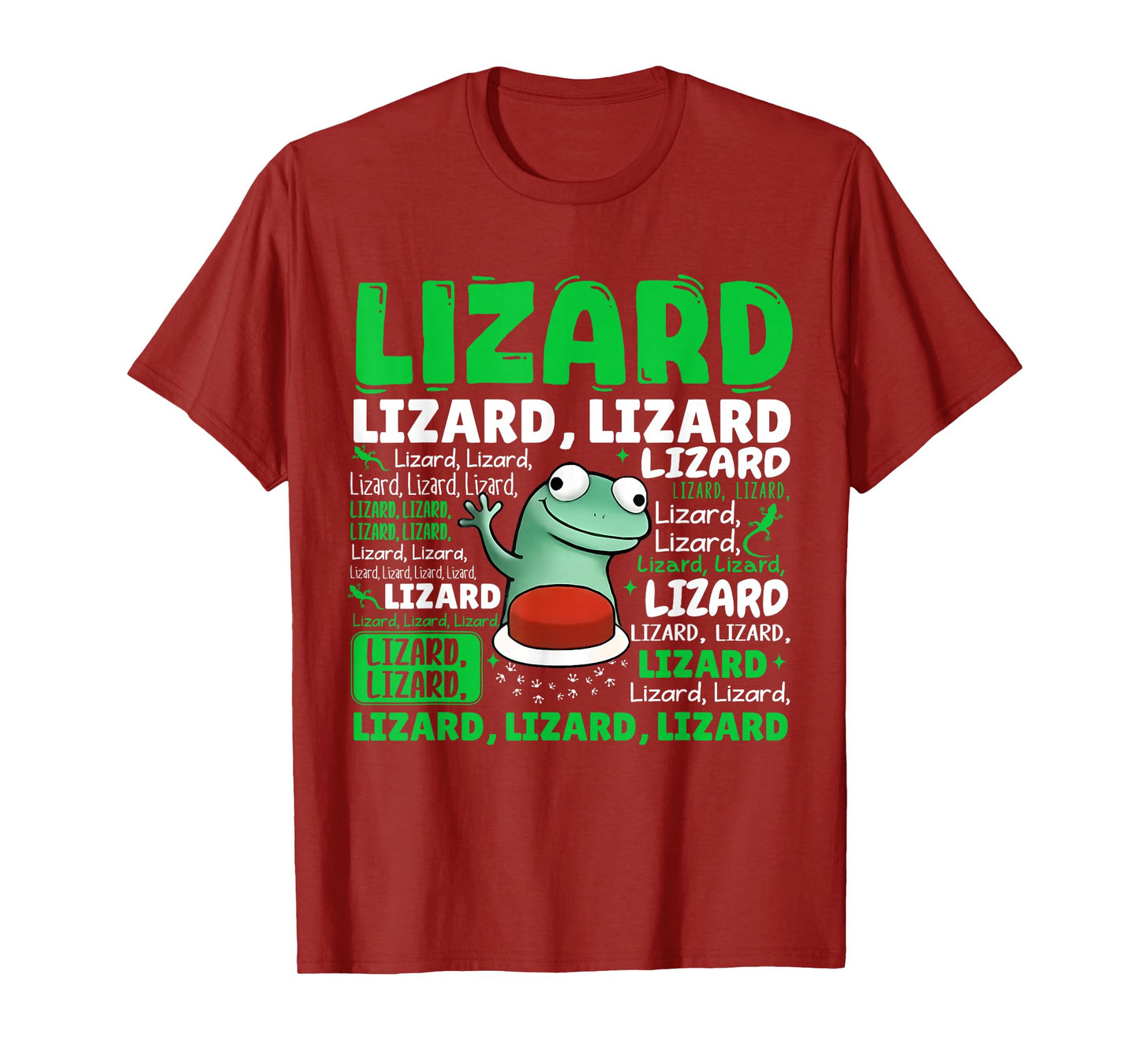 Funny Lizard Button T-Shirt