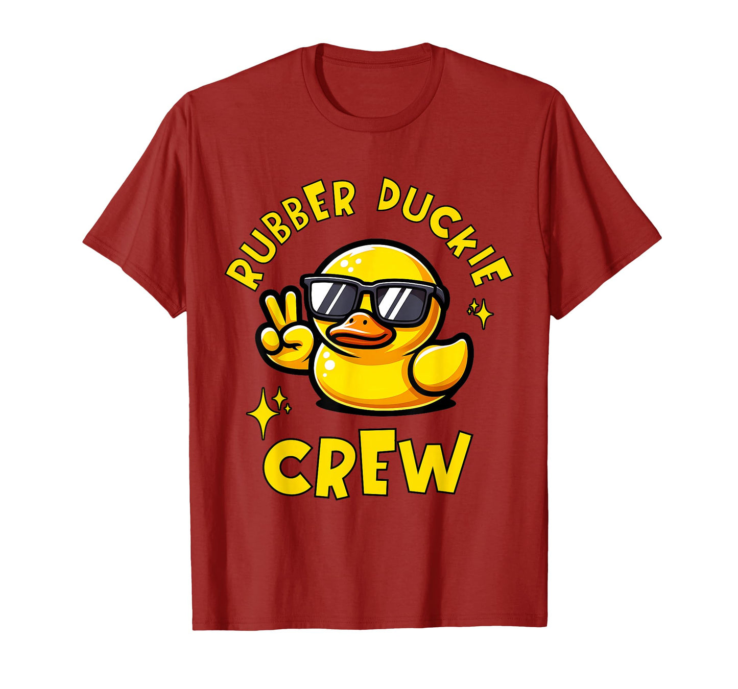 Rubber Duckie Crew Kids Family Matching Yellow Duck Funny T-Shirt