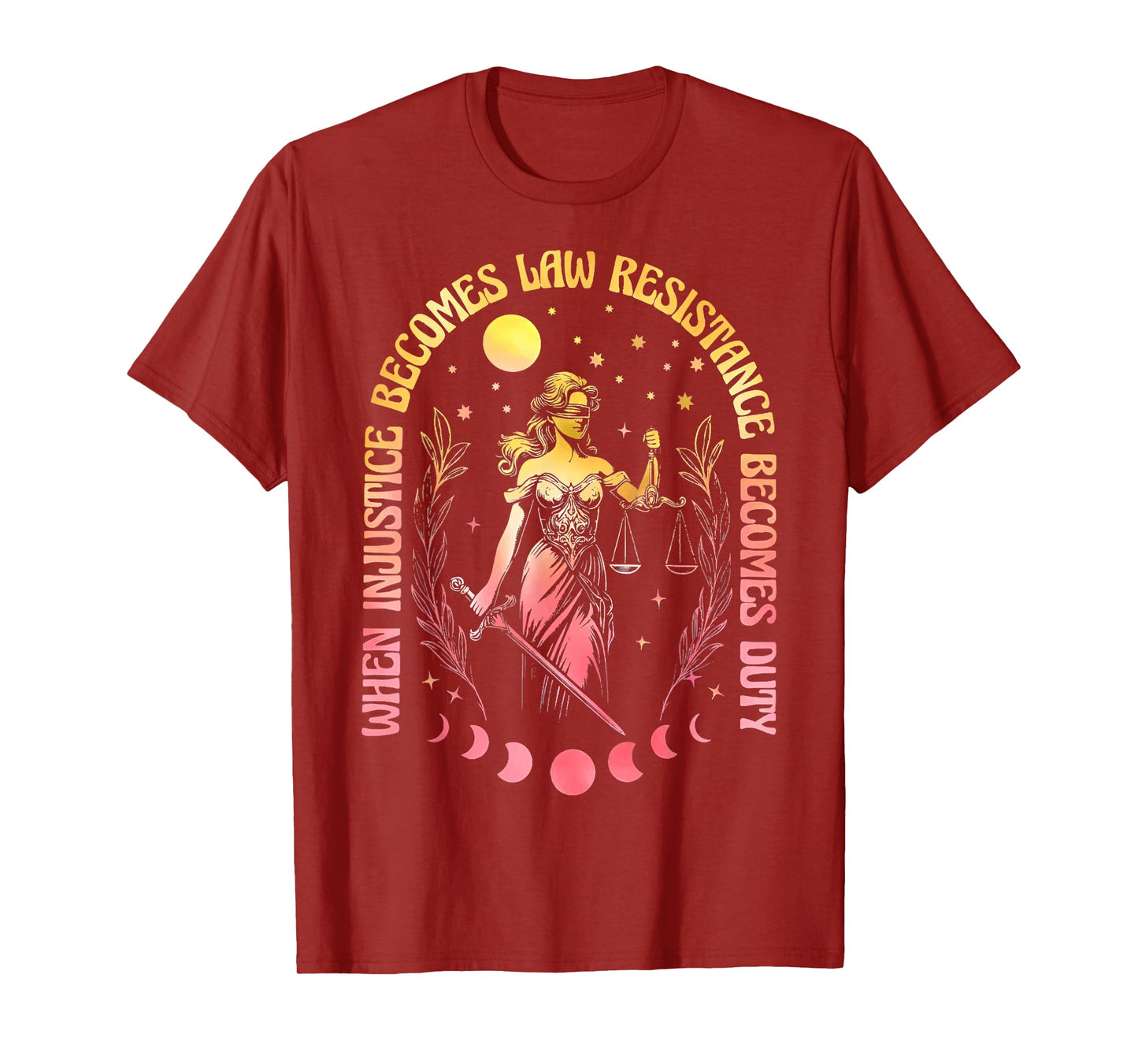 When Injustice Becomes Law Resistance Becomes Duty RBG Quote T-Shirt