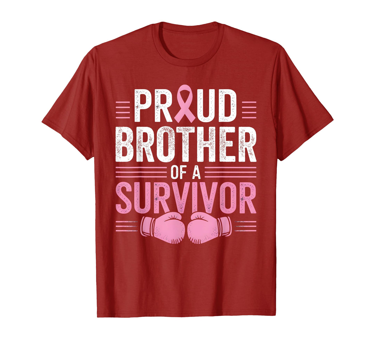 Proud Brother of a Survivor Breast Cancer Awareness Family T-Shirt