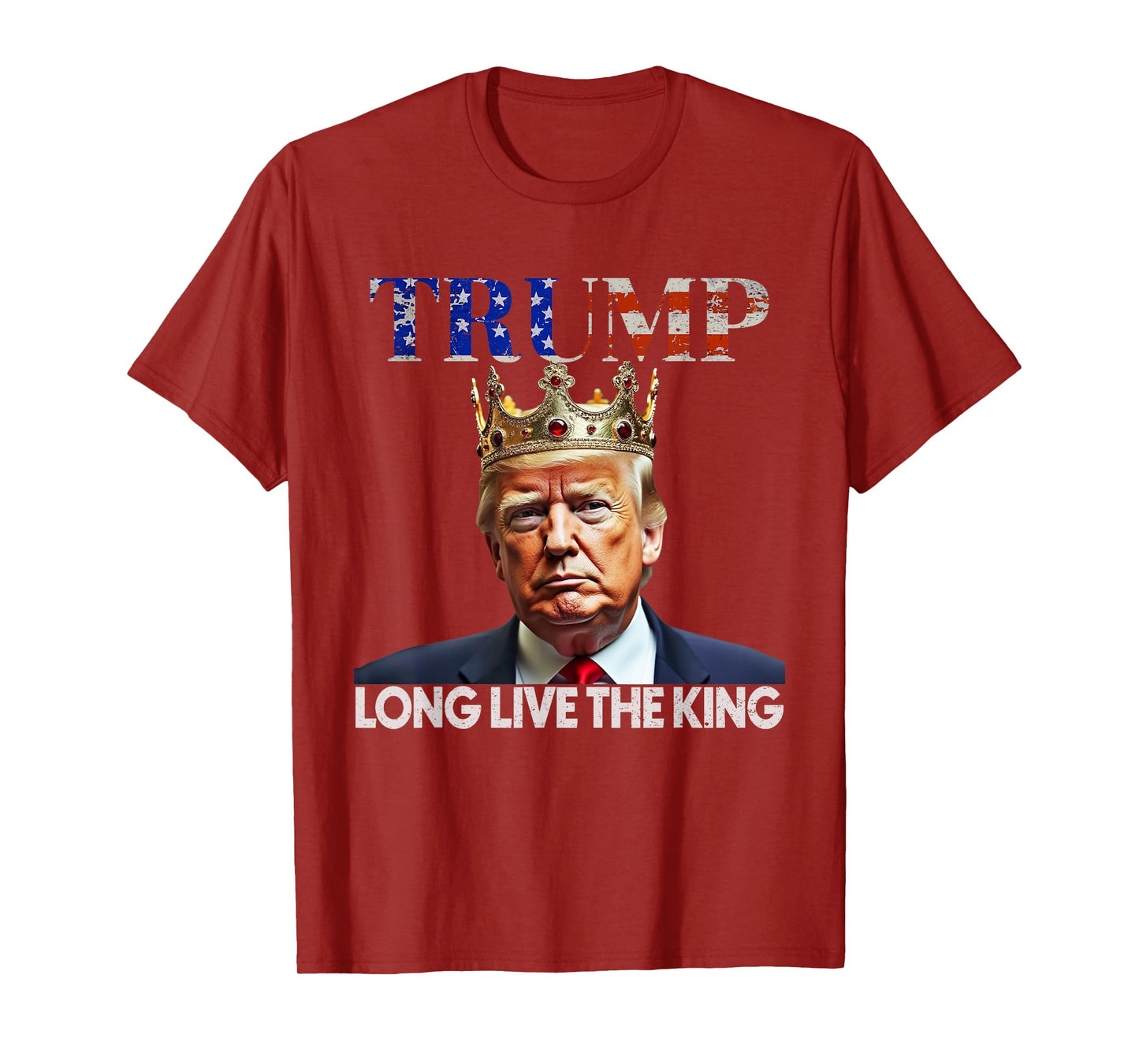Long Live The King Vintage Retro Trump Portrait 4th of July T-Shirt