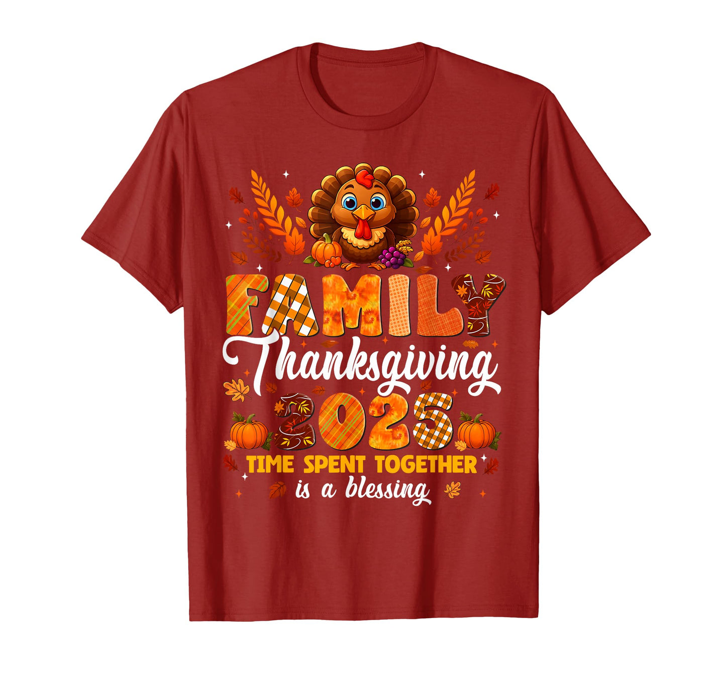 Family Thanksgiving 2025 Family Matching Tee Men Women T-Shirt