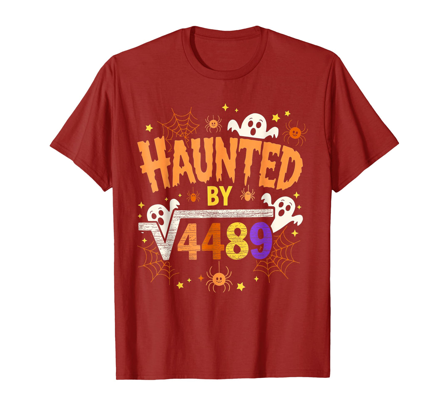 Funny Math Halloween Haunted by Square Root of 4489 Meme 67 T-Shirt