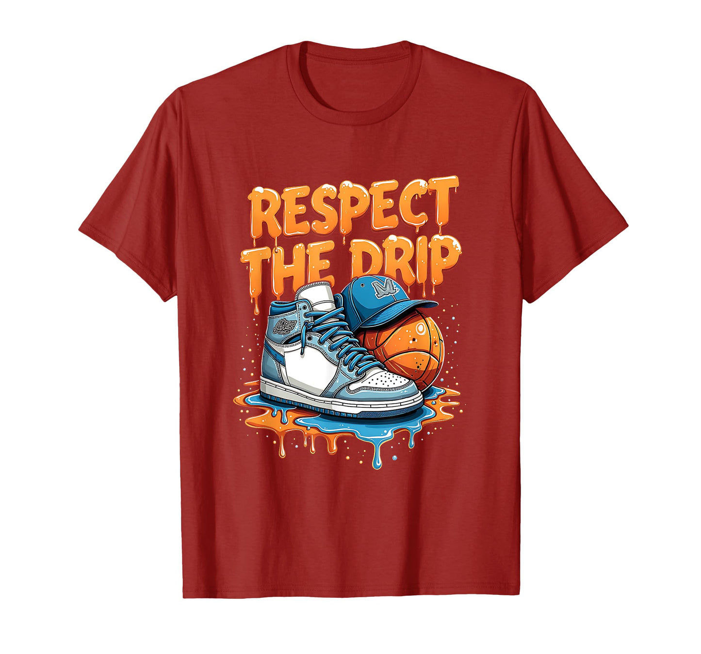 Respect the Drip Sneaker Swag Basketball Street Style T-Shirt