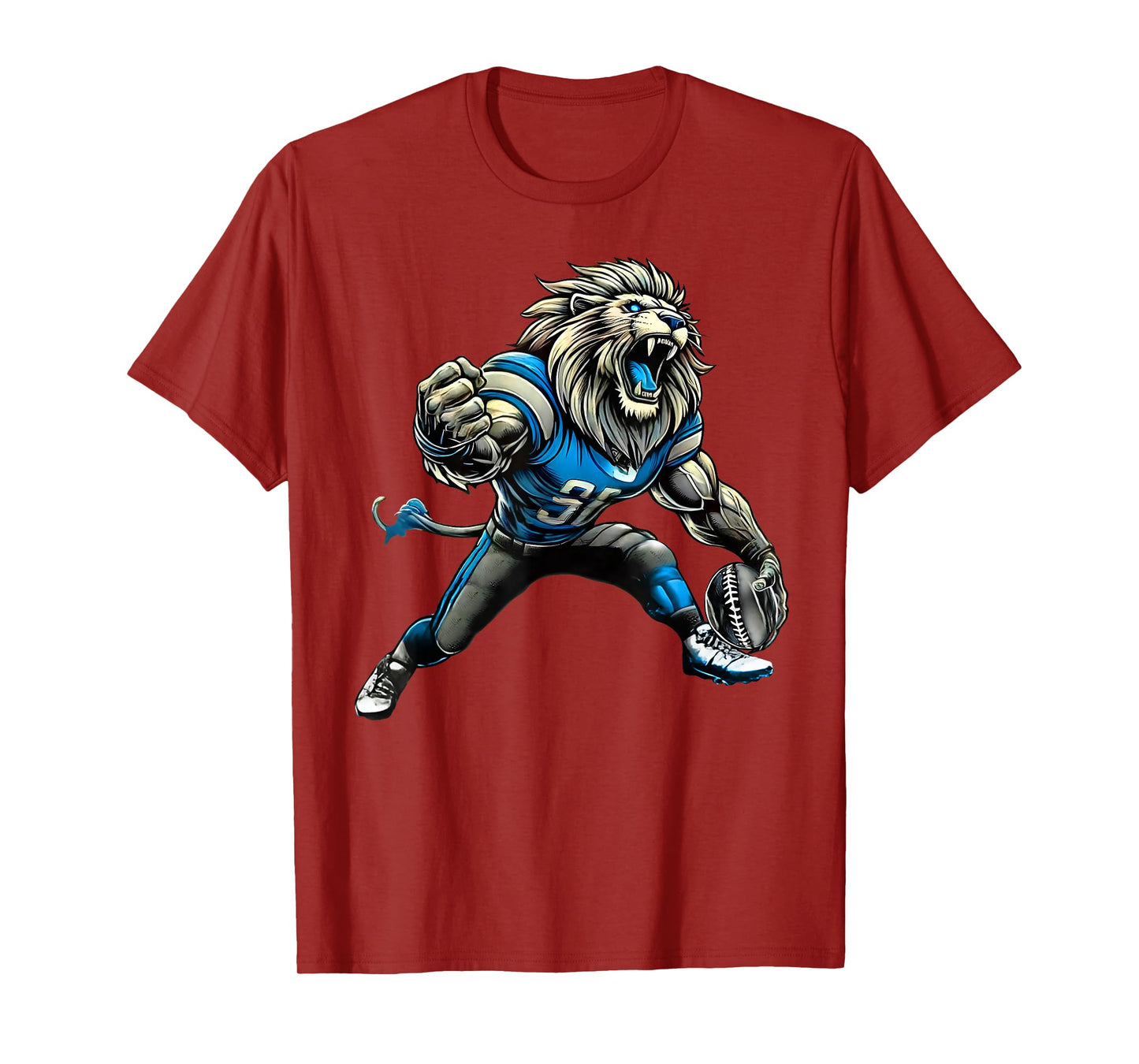 Lion Touchdown American Football Game Day Thanksgiving Cool T-Shirt