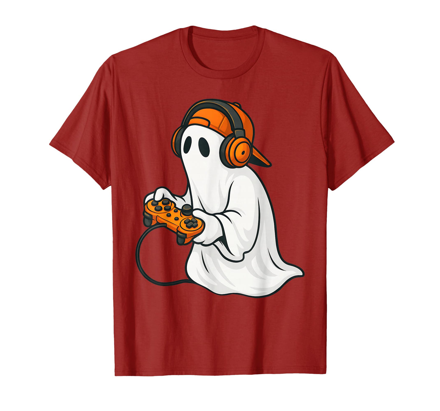Halloween Scary Ghost Gamer Funny Video Gaming Boys Men Kids T-Shirt